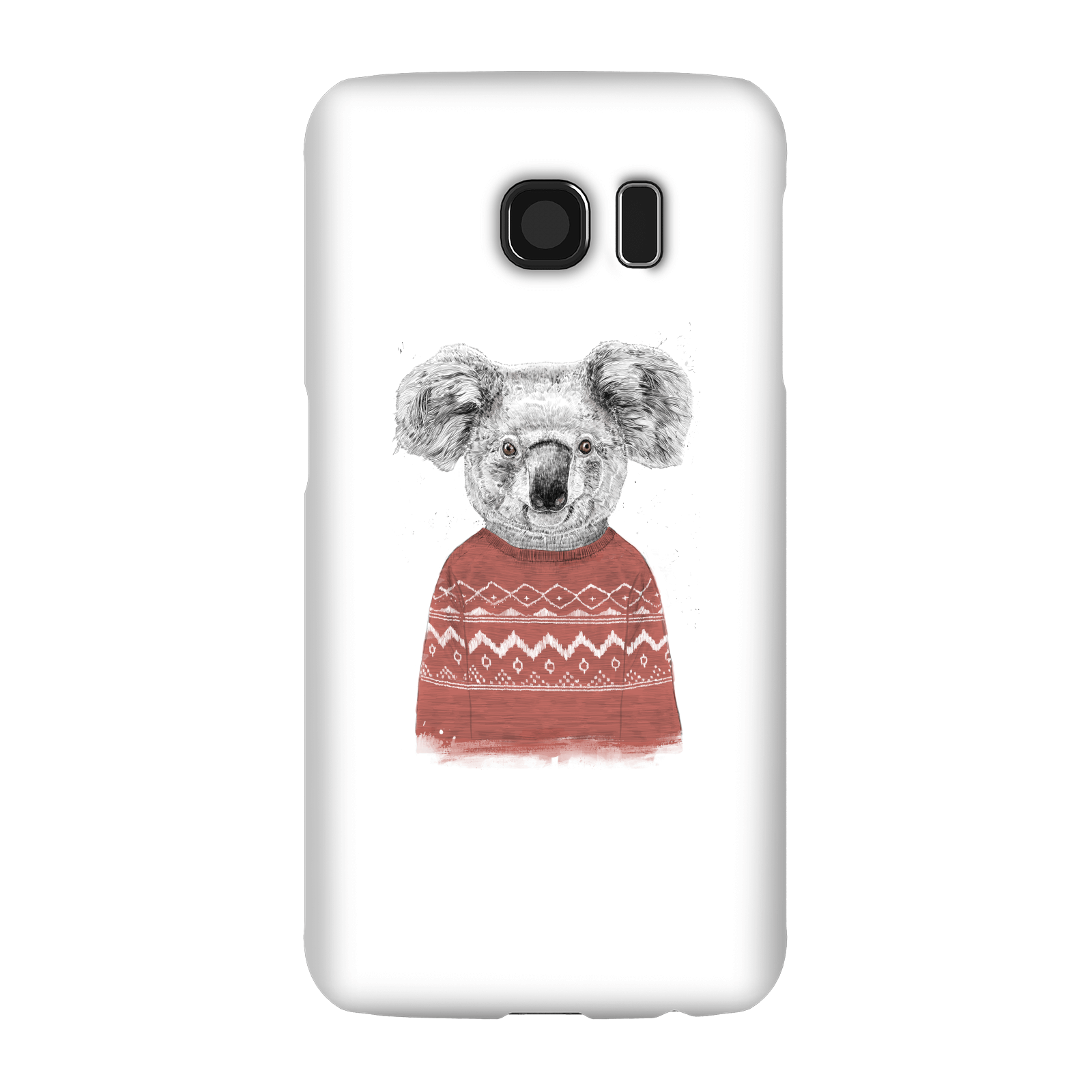 Balazs Solti Koala And Jumper Phone Case for iPhone and Android - Samsung S6 - Snap Case - Matte