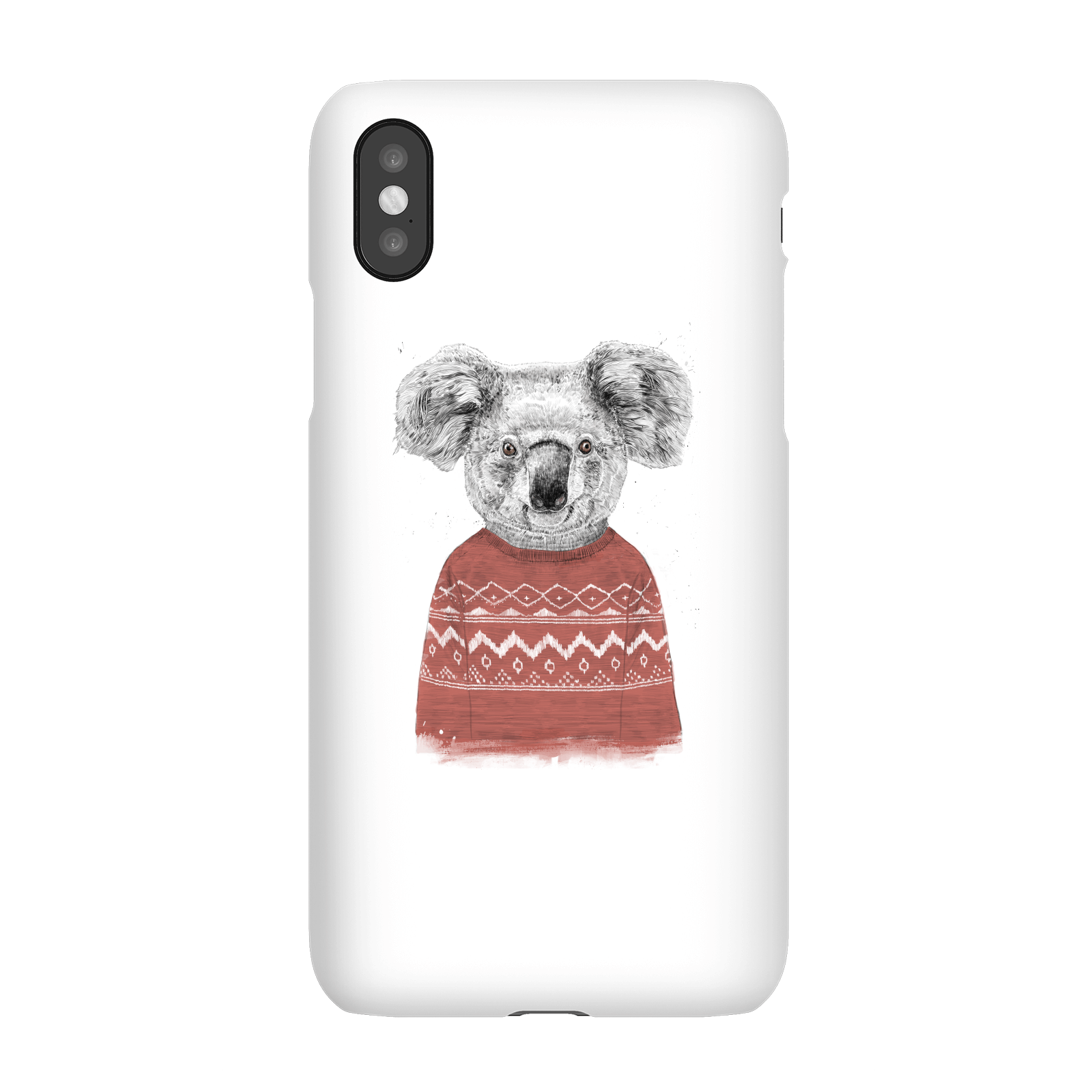Balazs Solti Koala And Jumper Phone Case for iPhone and Android - iPhone X - Snap Case - Gloss