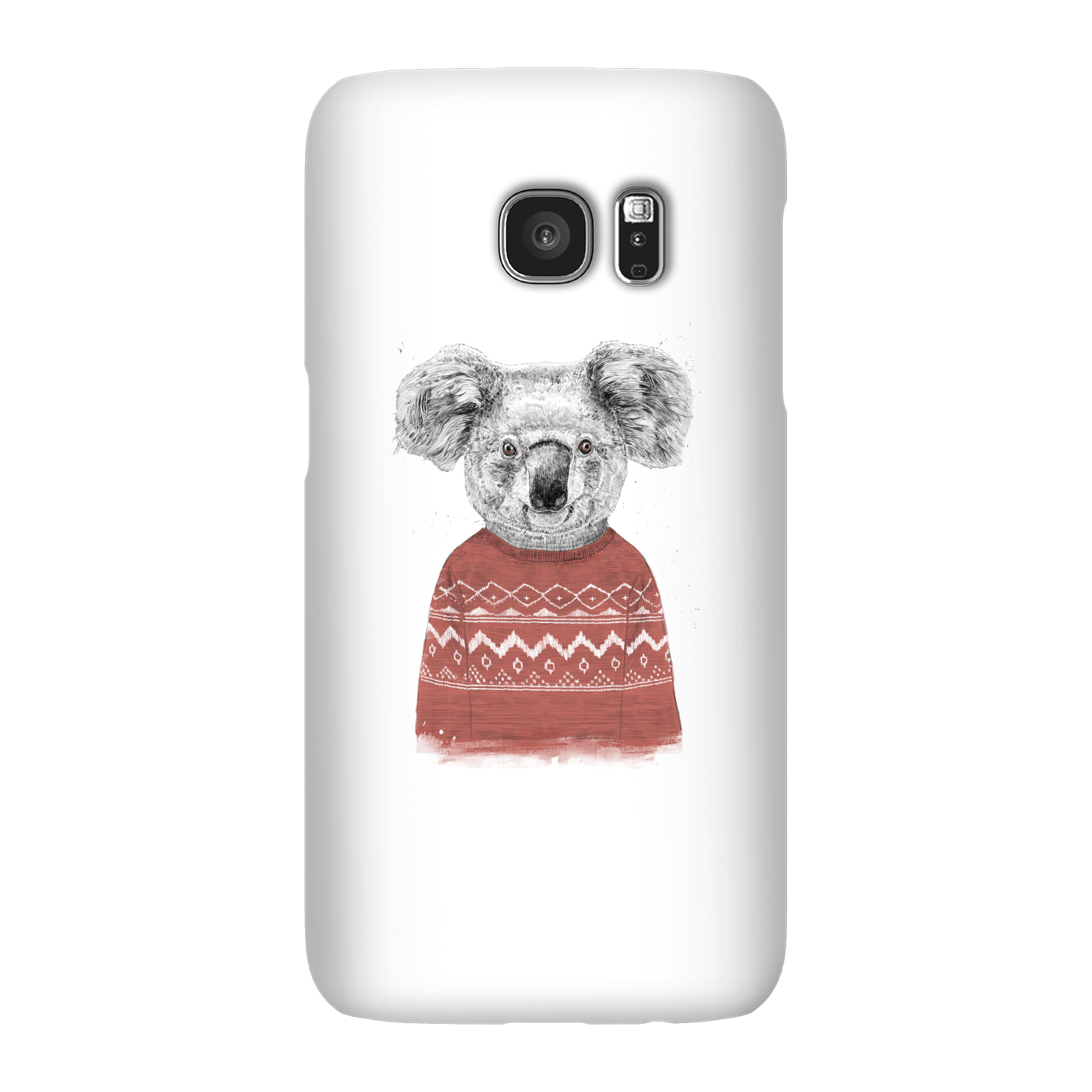 Balazs Solti Koala And Jumper Phone Case for iPhone and Android - Samsung S7 - Snap Case - Gloss