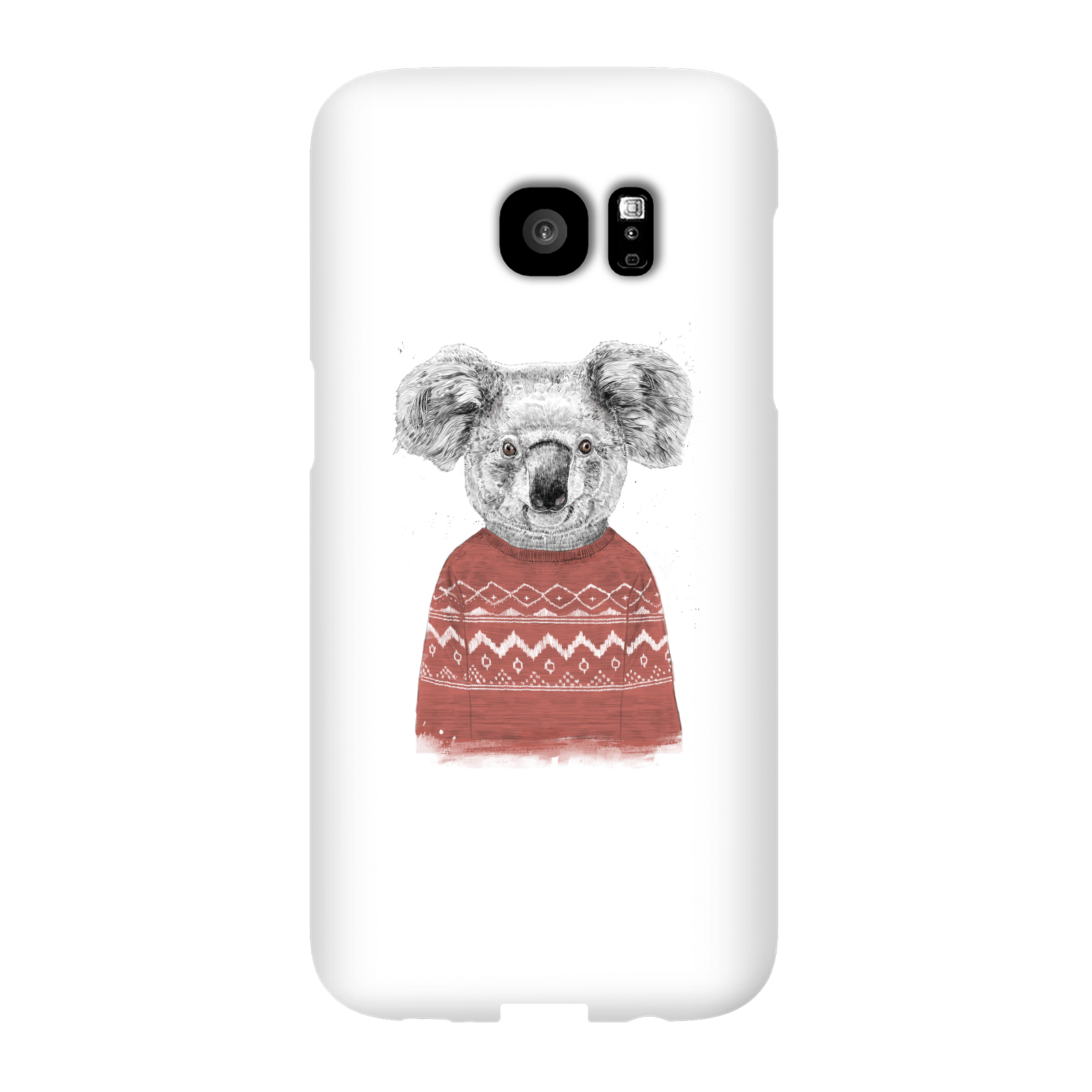 Balazs Solti Koala And Jumper Phone Case for iPhone and Android - Samsung S7 Edge - Snap Case - Gloss