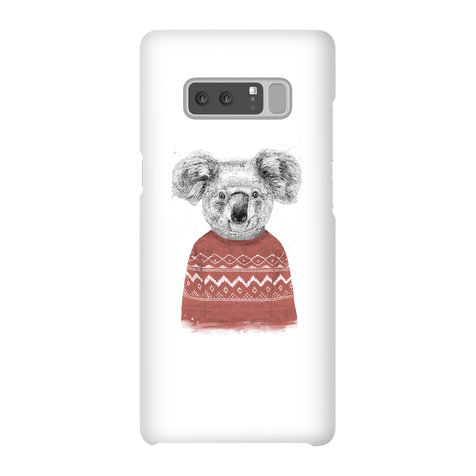 Balazs Solti Koala And Jumper Phone Case for iPhone and Android - Samsung Note 8 - Snap Case - Gloss