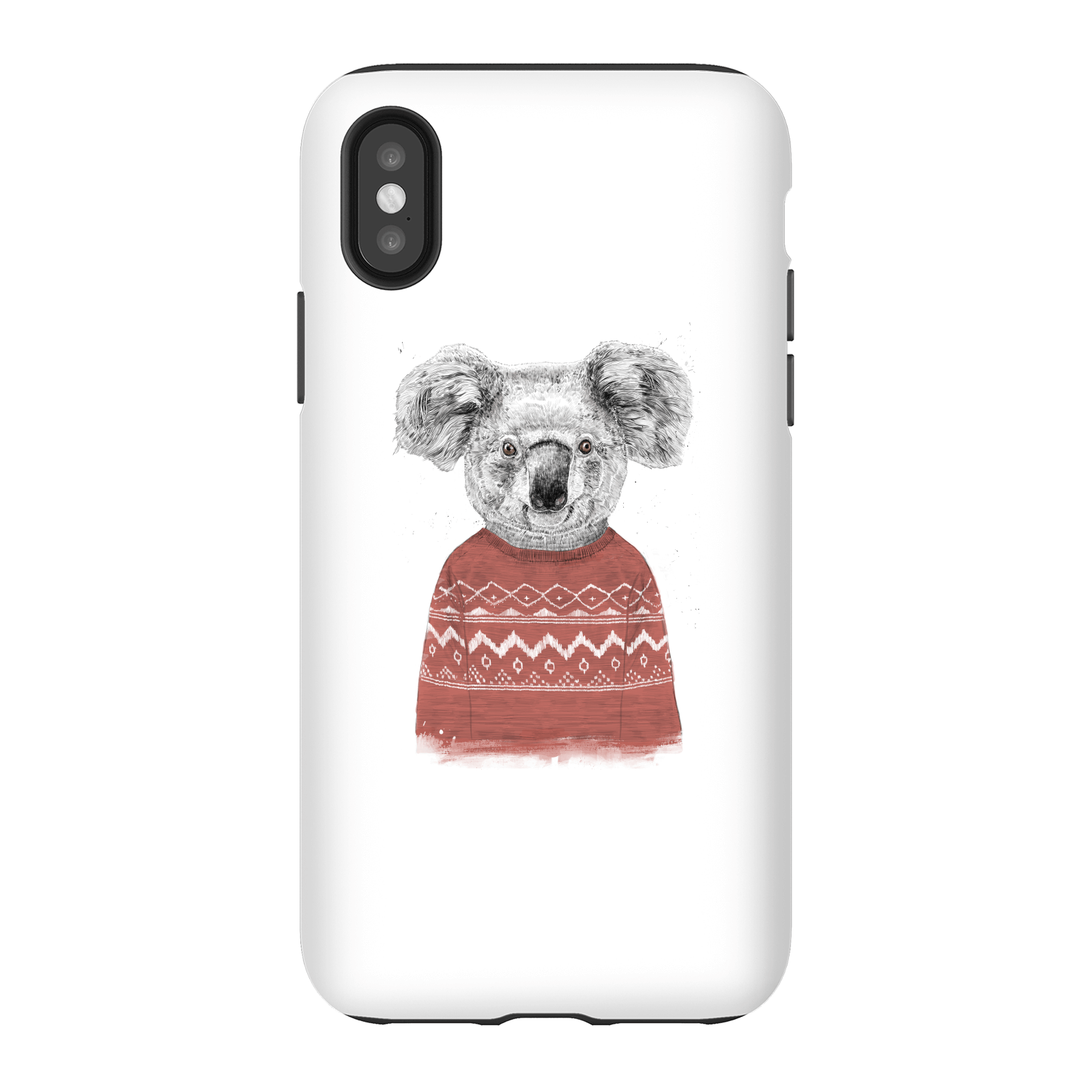 Balazs Solti Koala And Jumper Phone Case for iPhone and Android - iPhone X - Tough Case - Gloss