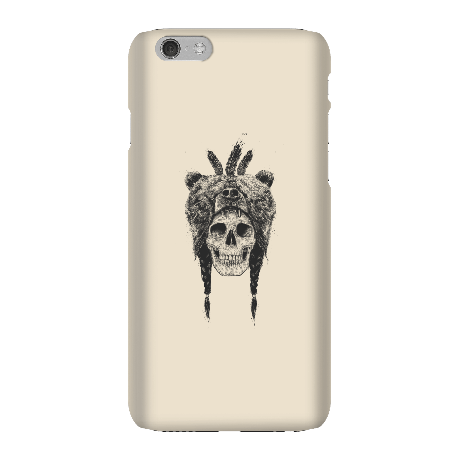 Balazs Solti Bear Head Phone Case for iPhone and Android - iPhone 6 - Snap Case - Matte