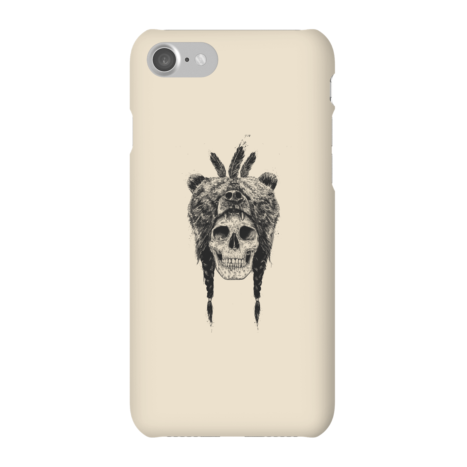 Balazs Solti Bear Head Phone Case for iPhone and Android - iPhone 7 - Snap Case - Matte