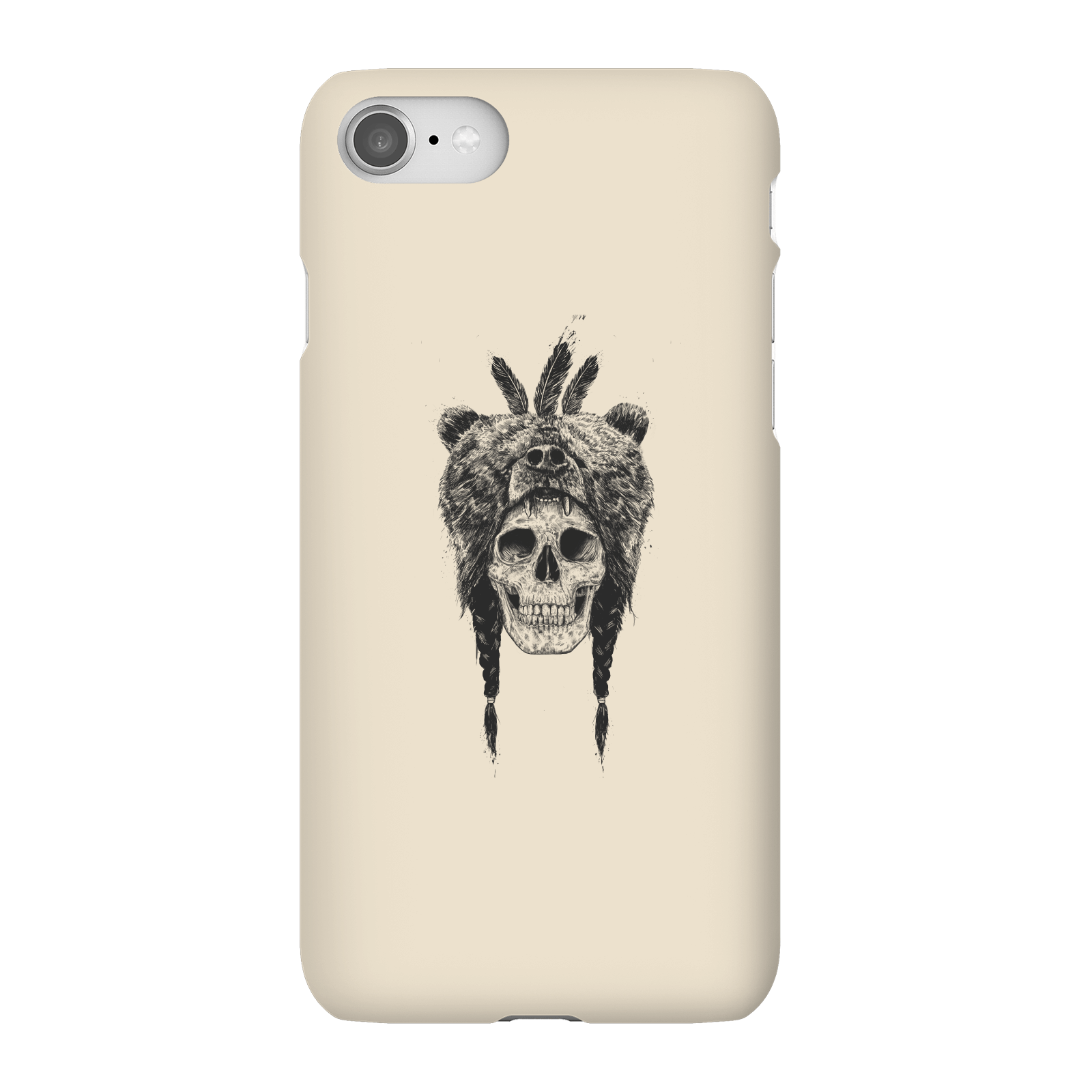 Balazs Solti Bear Head Phone Case for iPhone and Android - iPhone 8 - Snap Case - Matte