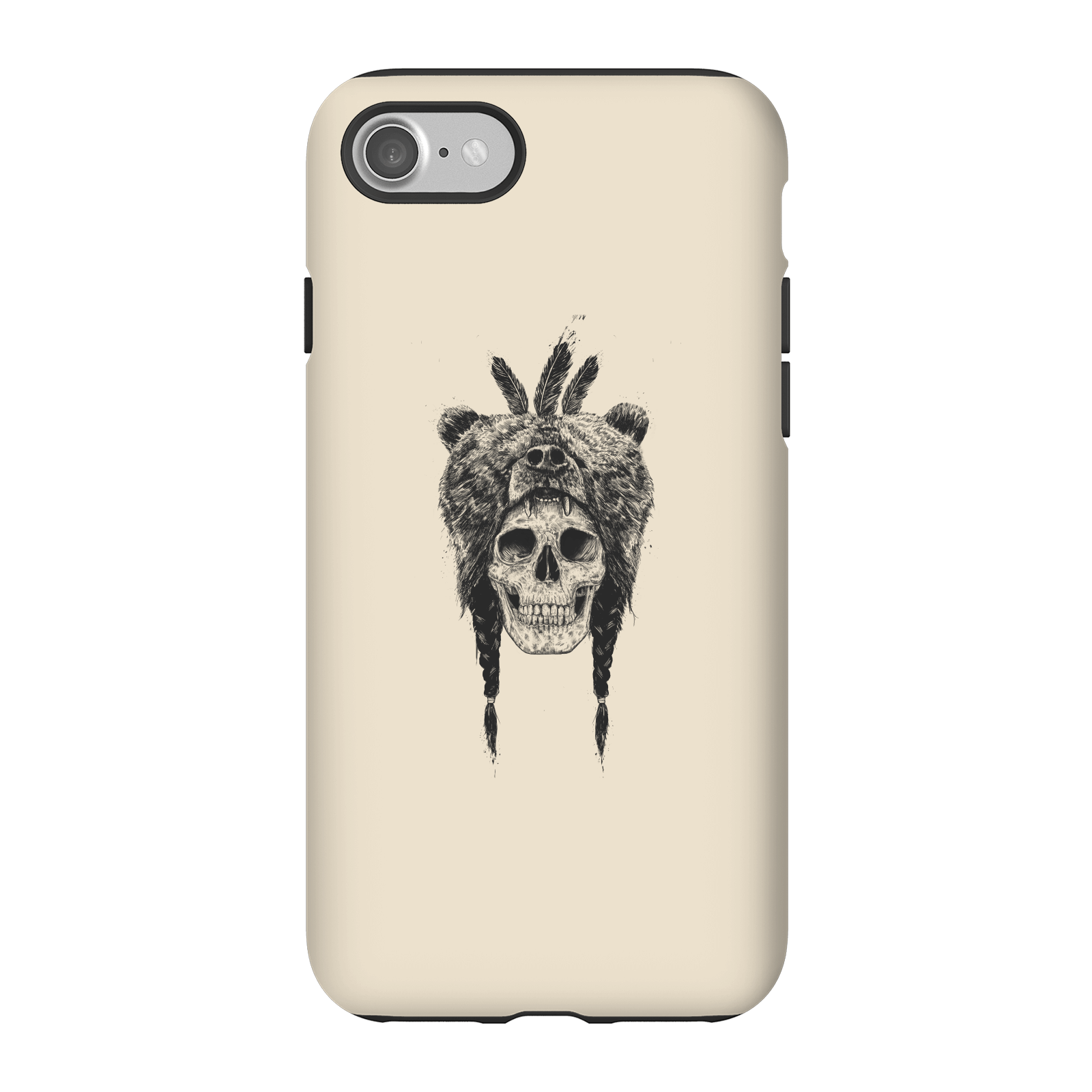 Balazs Solti Bear Head Phone Case for iPhone and Android - iPhone 7 - Tough Case - Matte