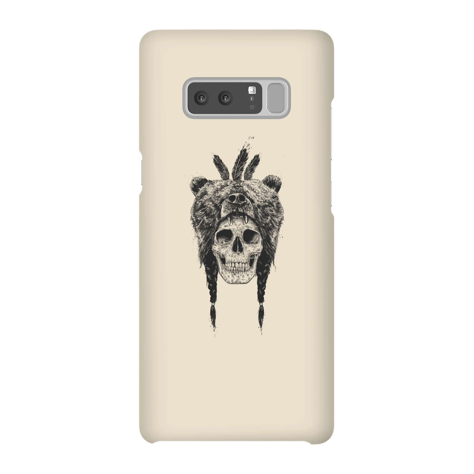 Balazs Solti Bear Head Phone Case for iPhone and Android - Samsung Note 8 - Snap Case - Gloss