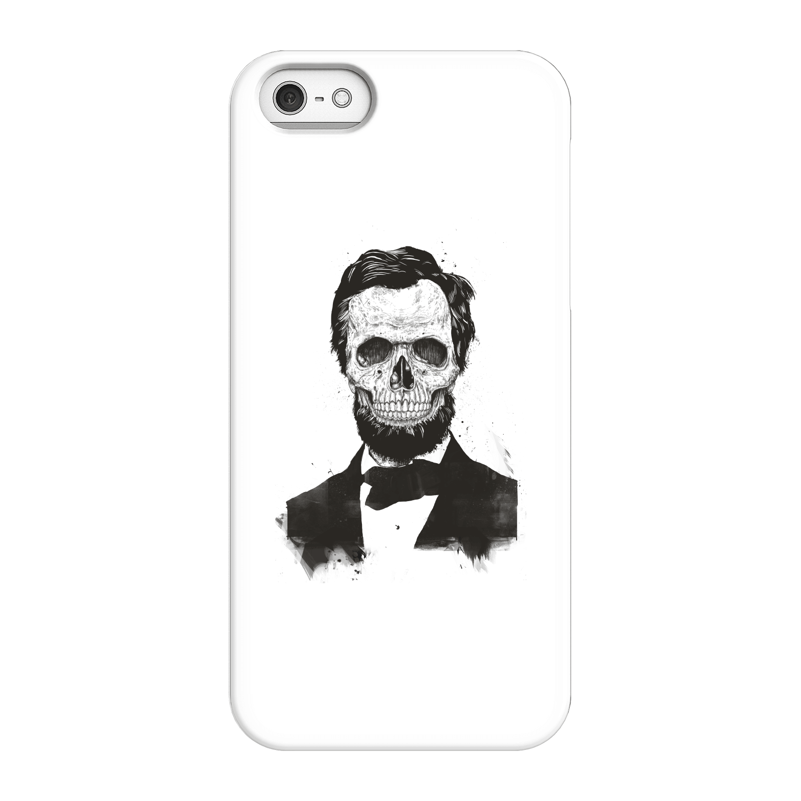 Balazs Solti Suited And Booted Skull Phone Case for iPhone and Android - iPhone 5/5s - Snap Case - Matte