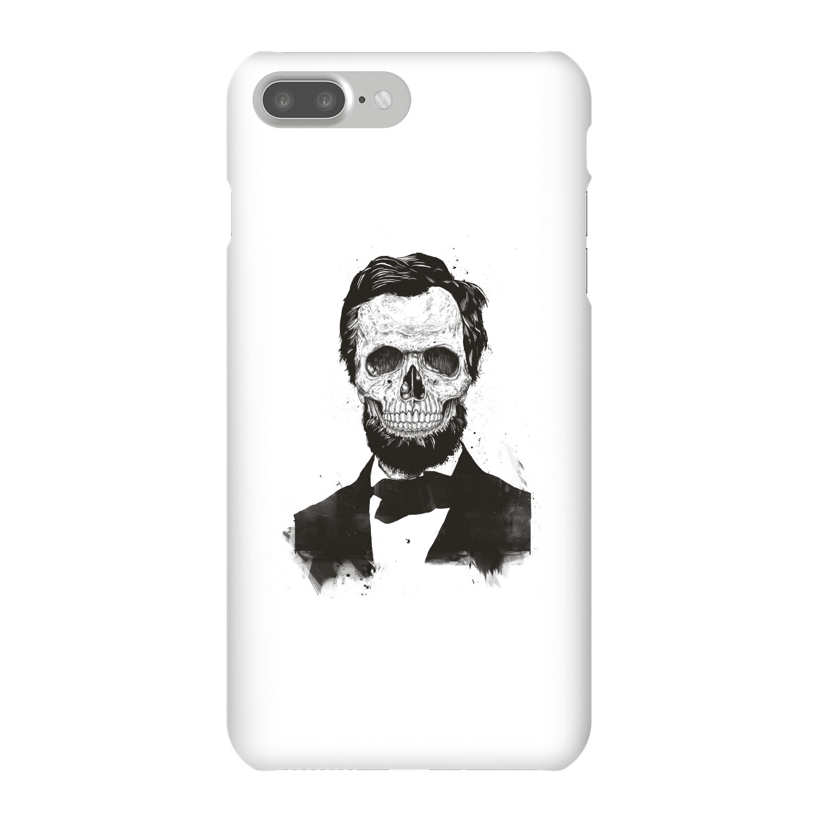 Balazs Solti Suited And Booted Skull Phone Case for iPhone and Android - iPhone 7 Plus - Snap Case - Matte