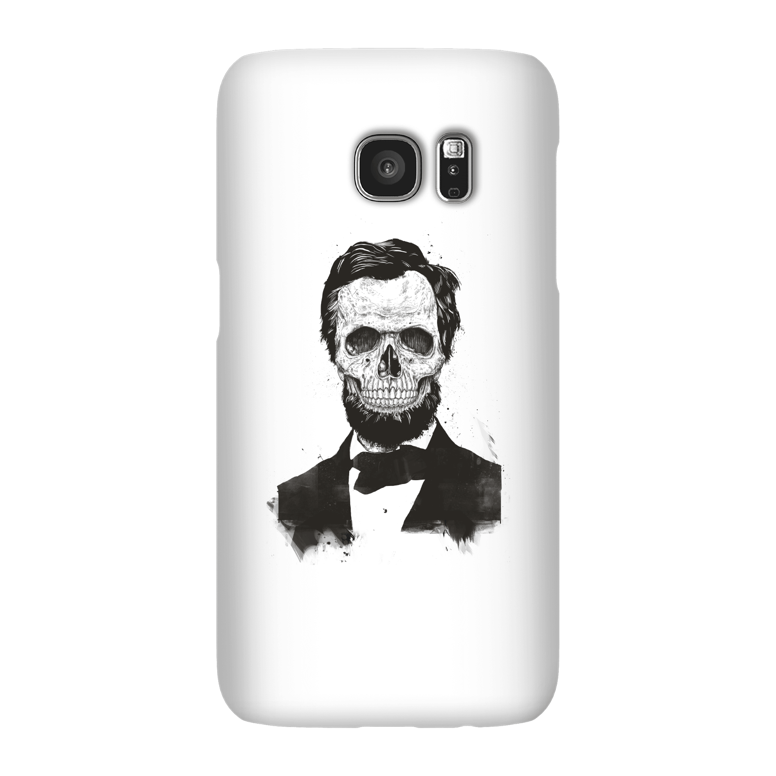 Balazs Solti Suited And Booted Skull Phone Case for iPhone and Android - Samsung S7 - Snap Case - Matte