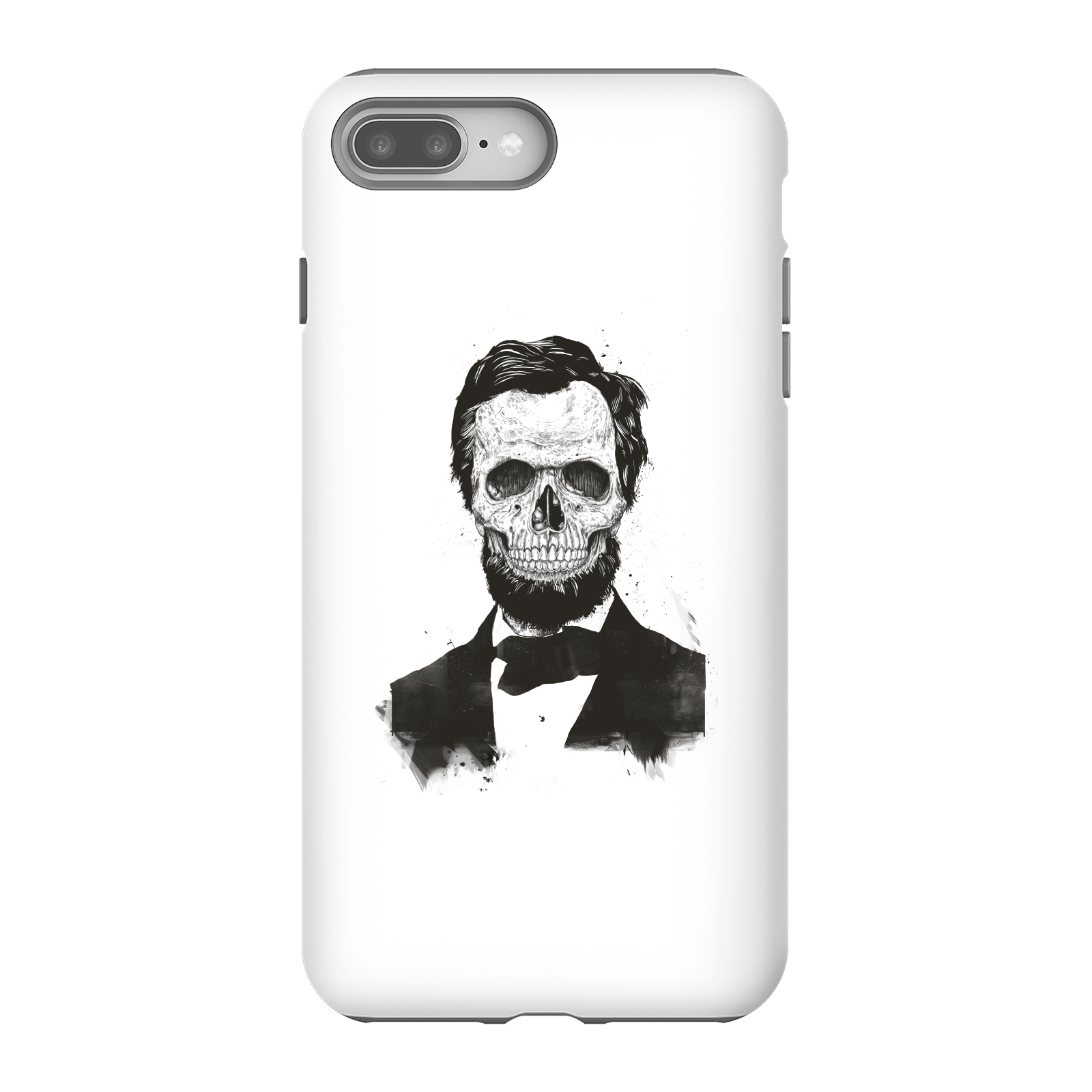 Balazs Solti Suited And Booted Skull Phone Case for iPhone and Android - iPhone 8 Plus - Tough Case - Matte