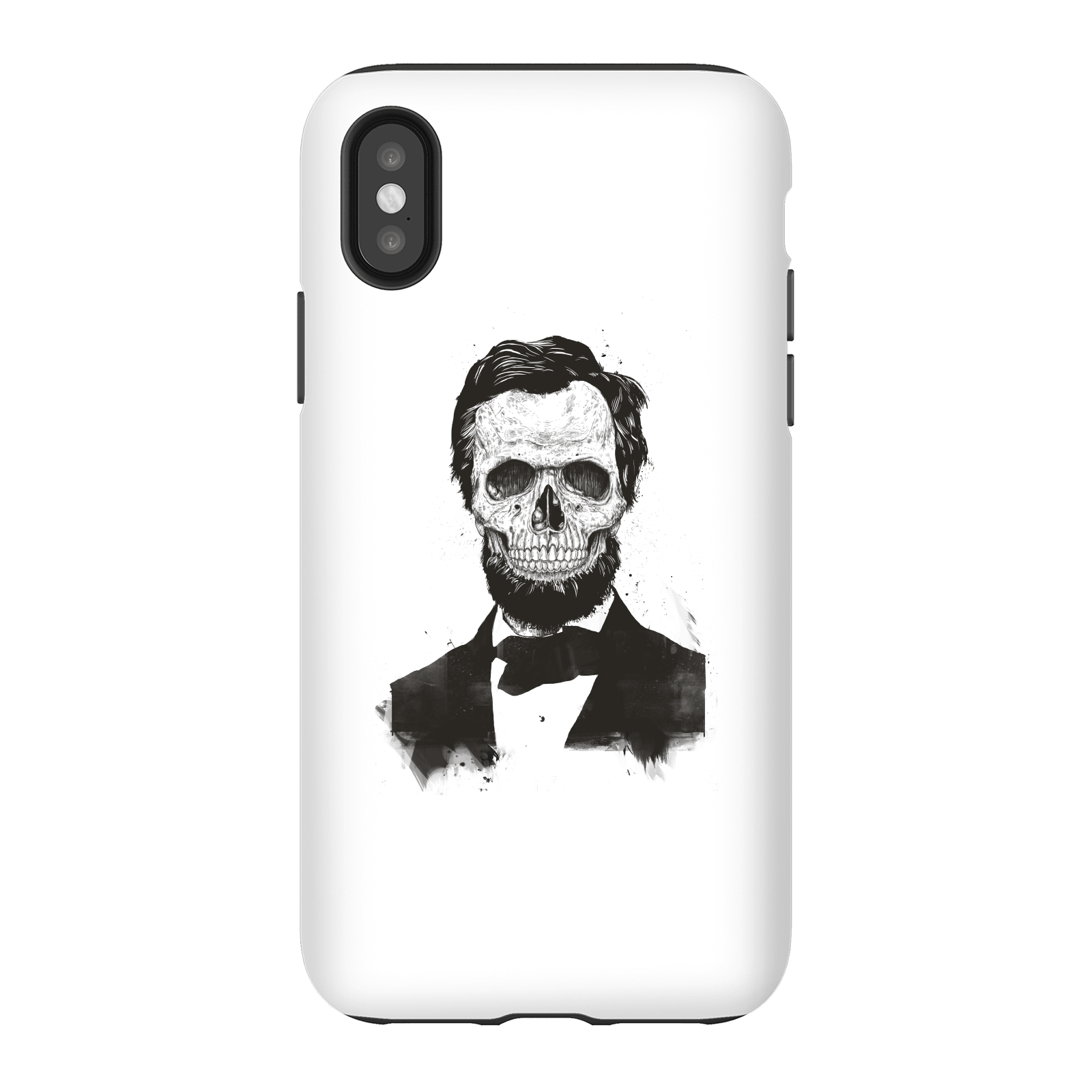 Balazs Solti Suited And Booted Skull Phone Case for iPhone and Android - iPhone X - Tough Case - Matte