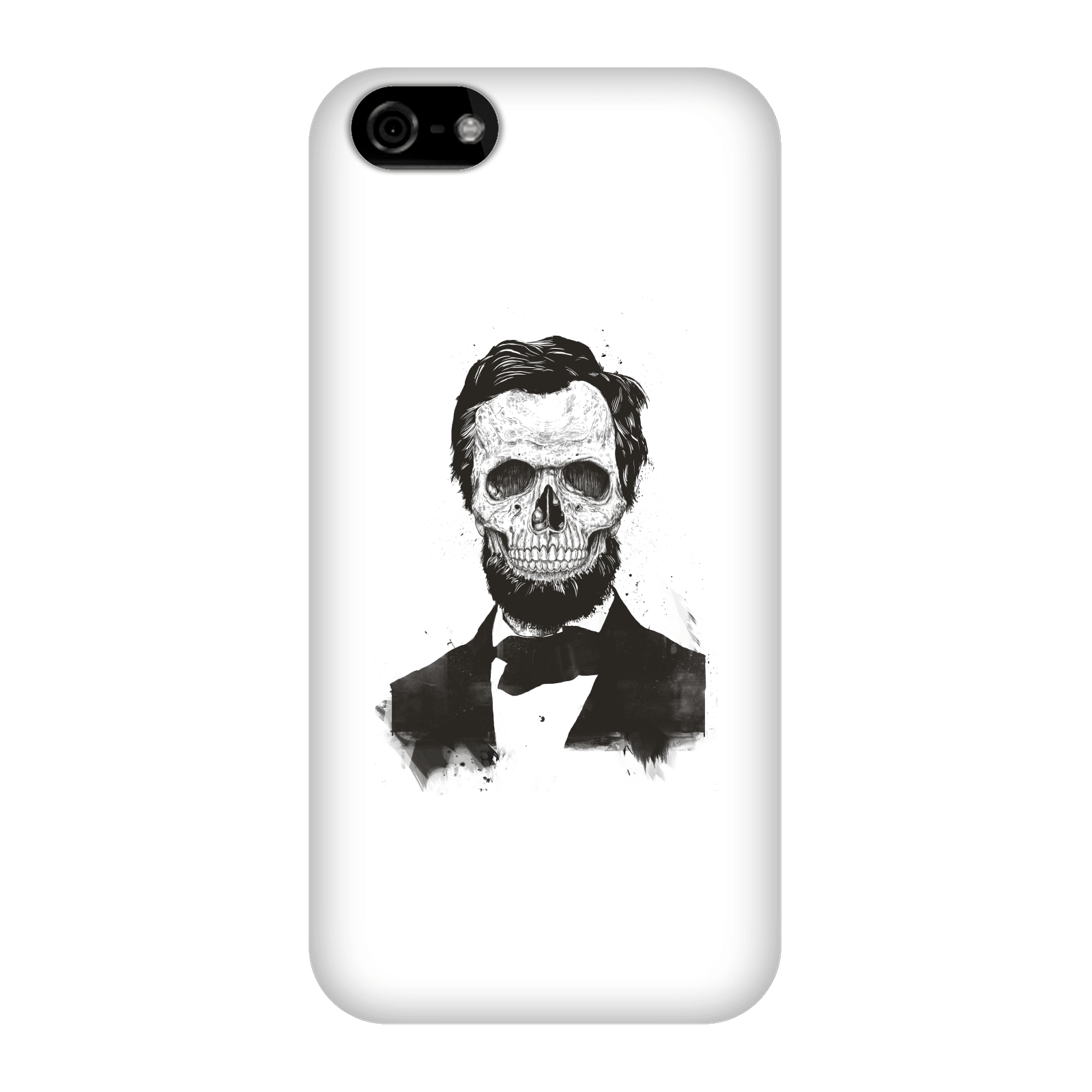 Balazs Solti Suited And Booted Skull Phone Case for iPhone and Android - iPhone 5C - Snap Case - Gloss