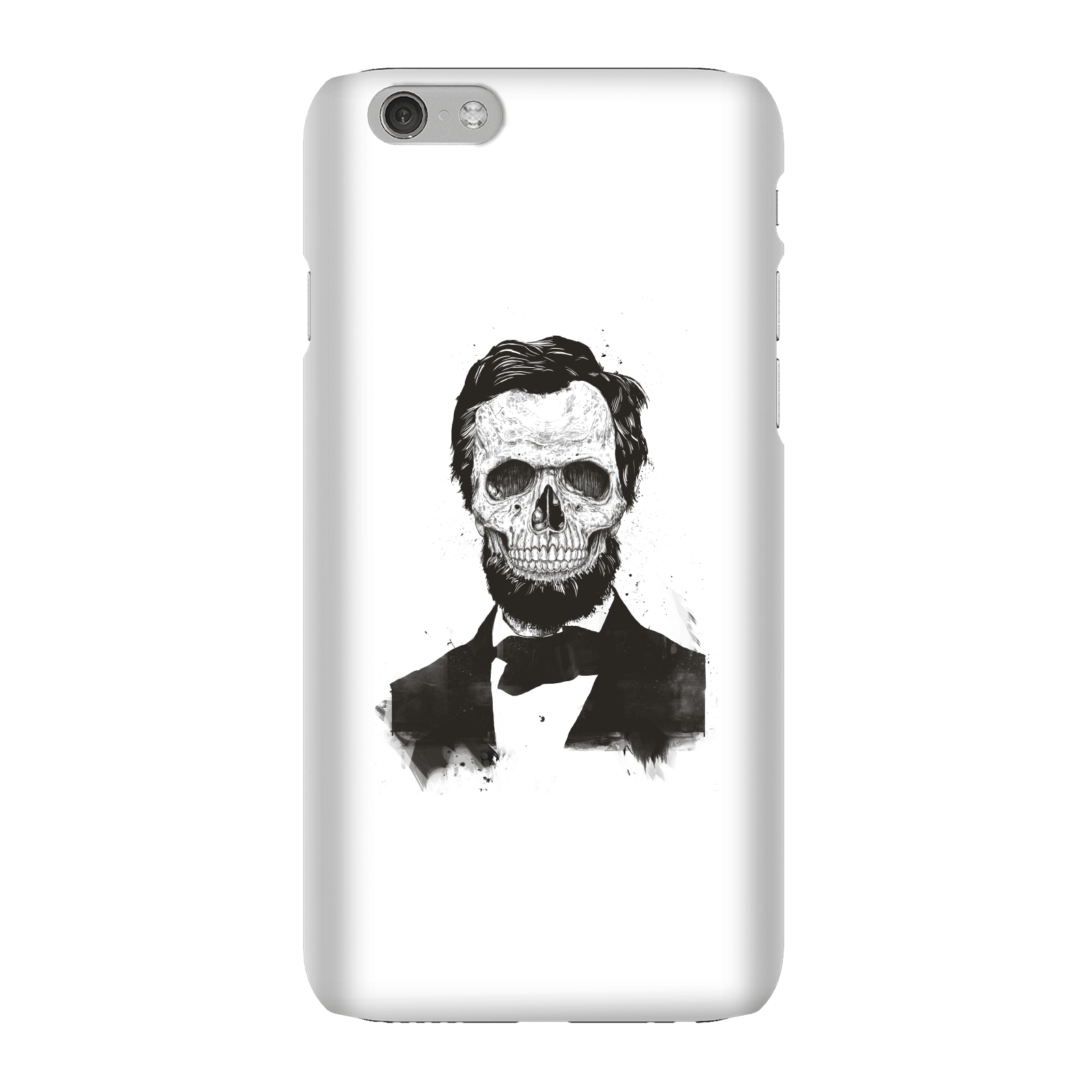 Balazs Solti Suited And Booted Skull Phone Case for iPhone and Android - iPhone 6 - Snap Case - Gloss