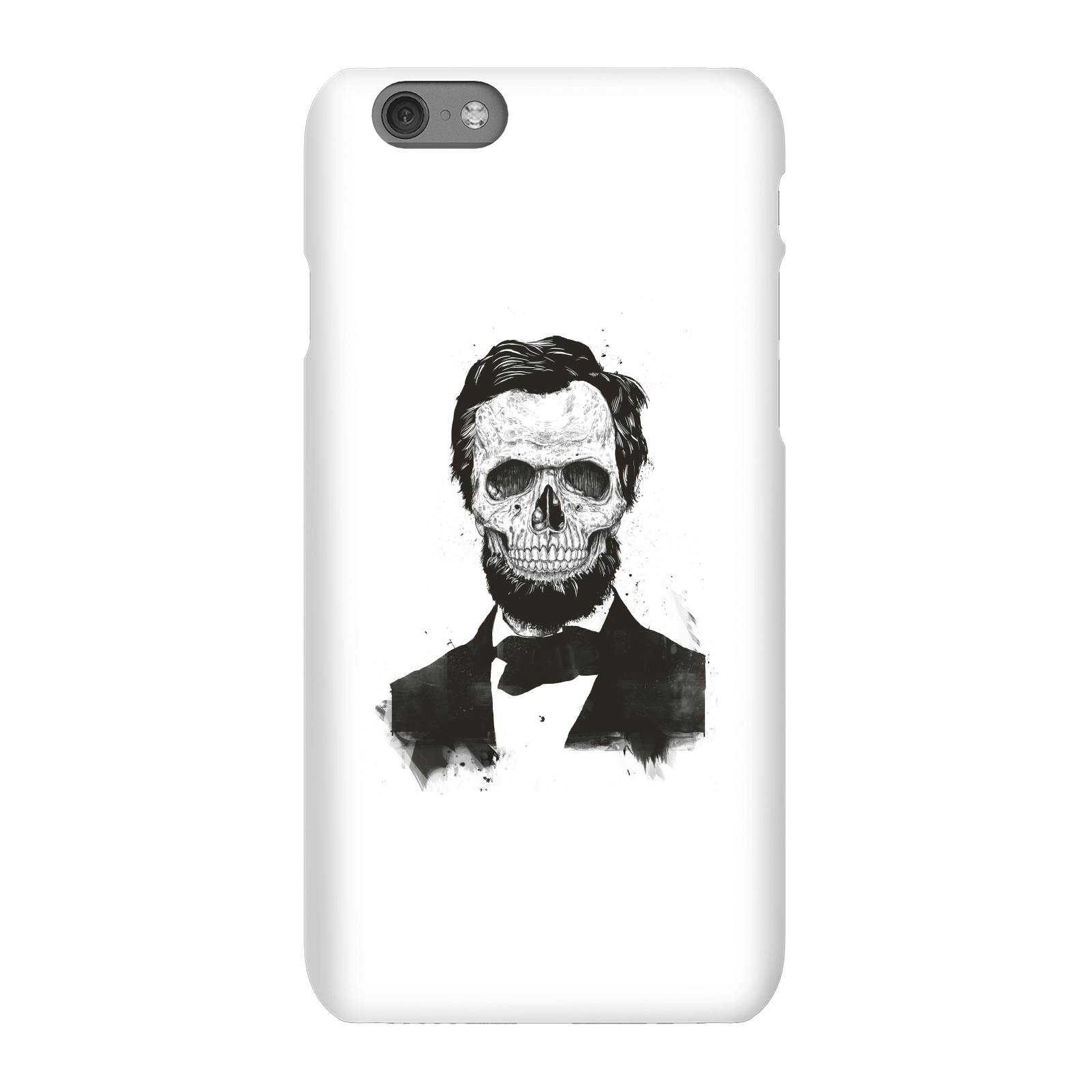 Balazs Solti Suited And Booted Skull Phone Case for iPhone and Android - iPhone 6S - Snap Case - Gloss