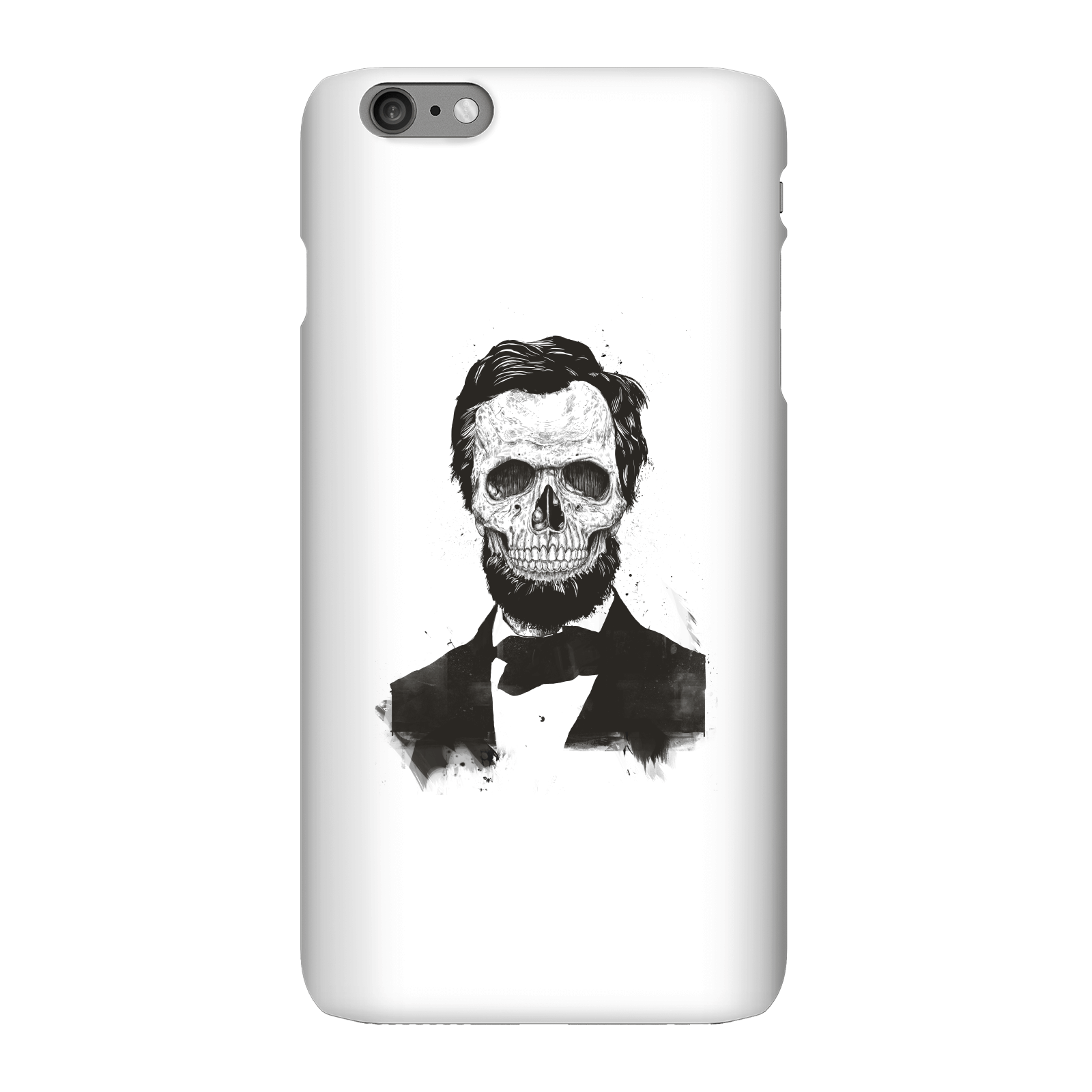 Balazs Solti Suited And Booted Skull Phone Case for iPhone and Android - iPhone 6 Plus - Snap Case - Gloss