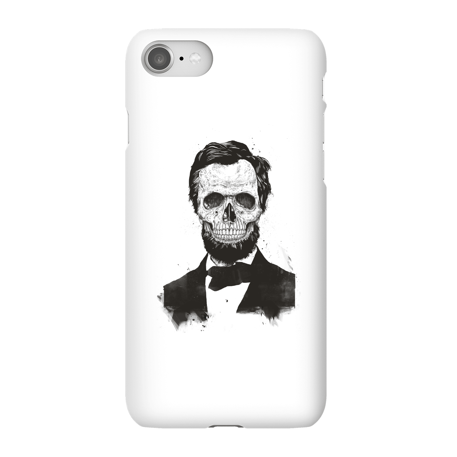 Balazs Solti Suited And Booted Skull Phone Case for iPhone and Android - iPhone 8 - Snap Case - Gloss