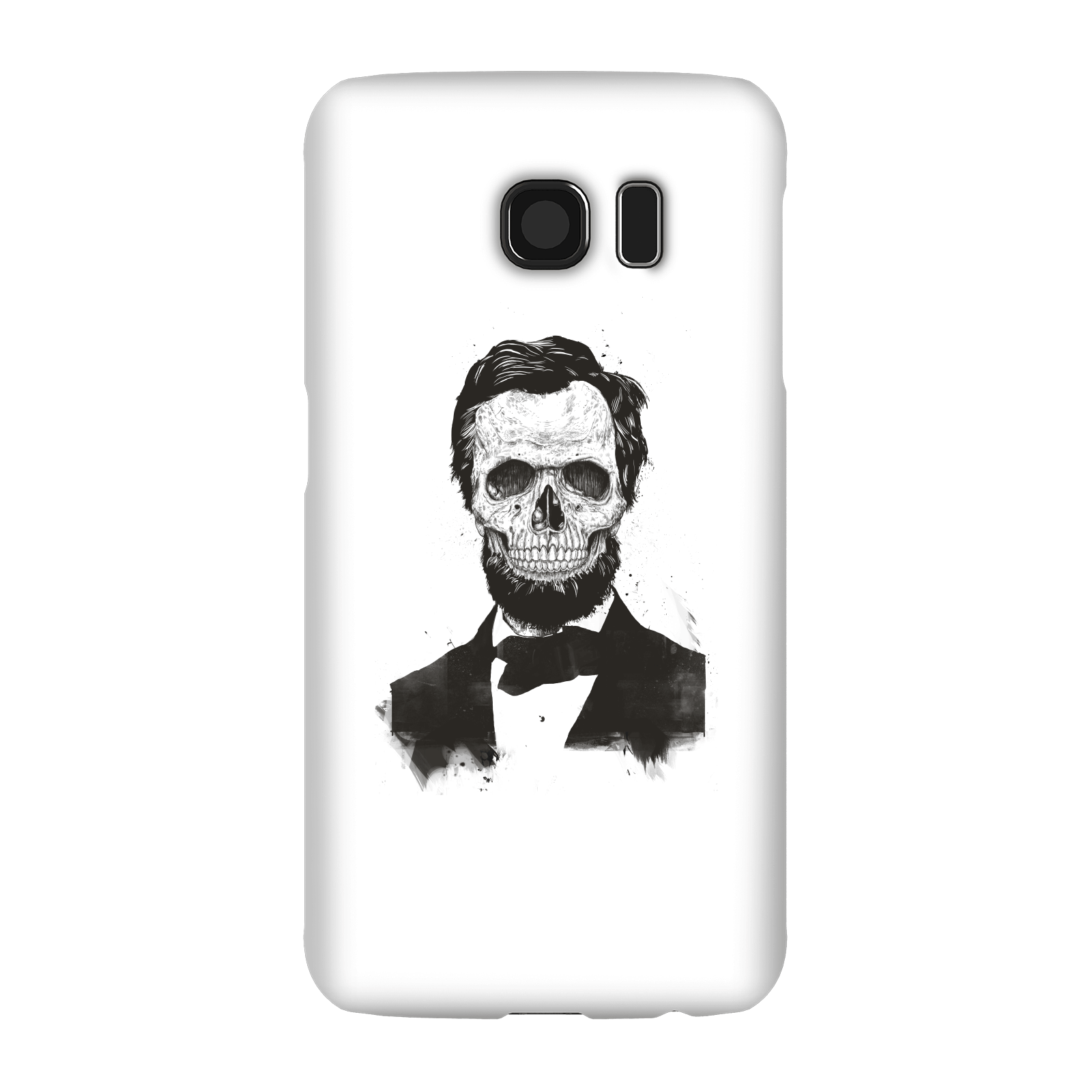 Balazs Solti Suited And Booted Skull Phone Case for iPhone and Android - Samsung S6 - Snap Case - Gloss