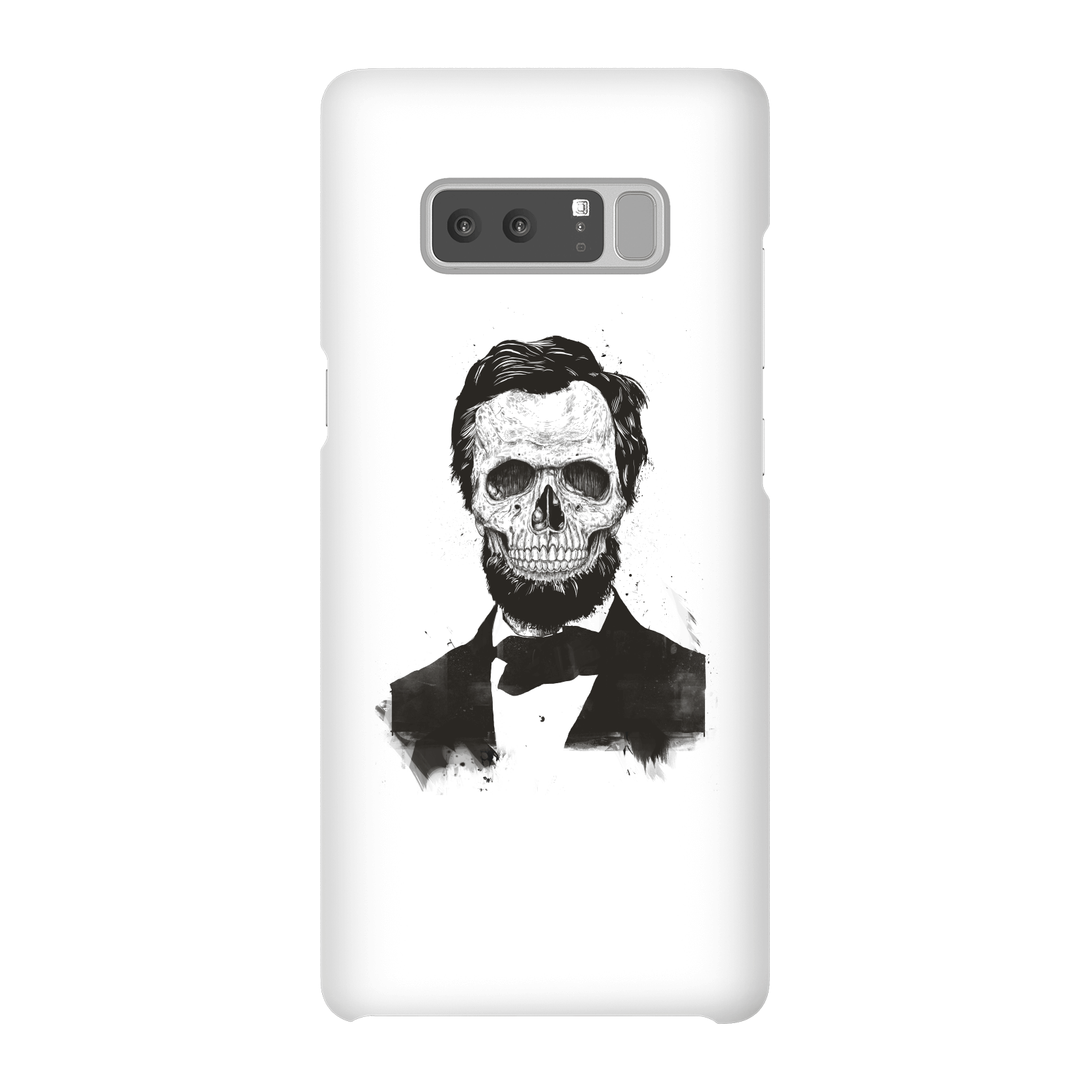 Balazs Solti Suited And Booted Skull Phone Case for iPhone and Android - Samsung Note 8 - Snap Case - Gloss