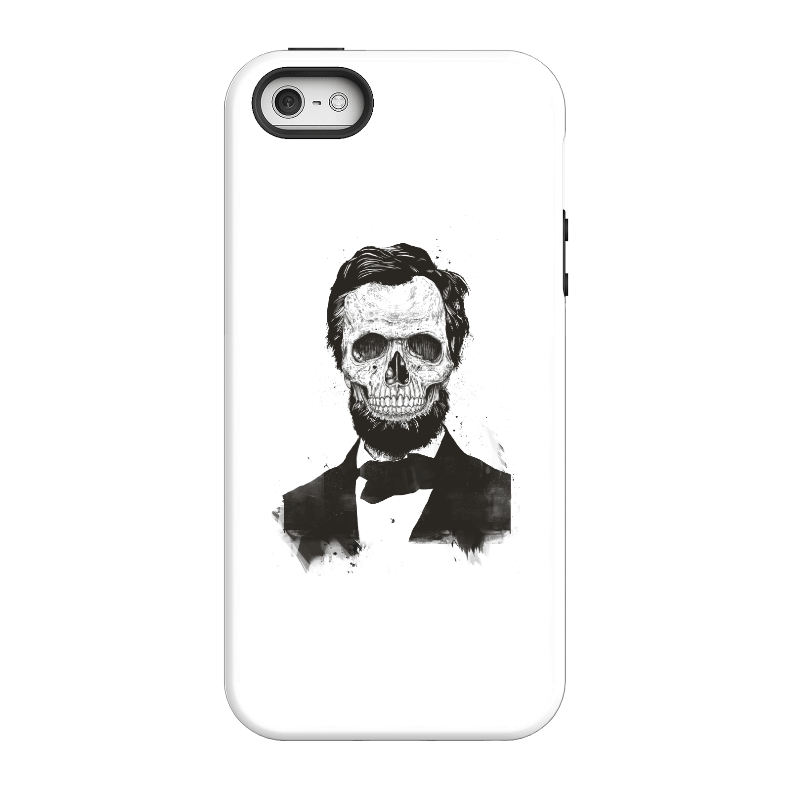 Balazs Solti Suited And Booted Skull Phone Case for iPhone and Android - iPhone 5/5s - Tough Case - Gloss