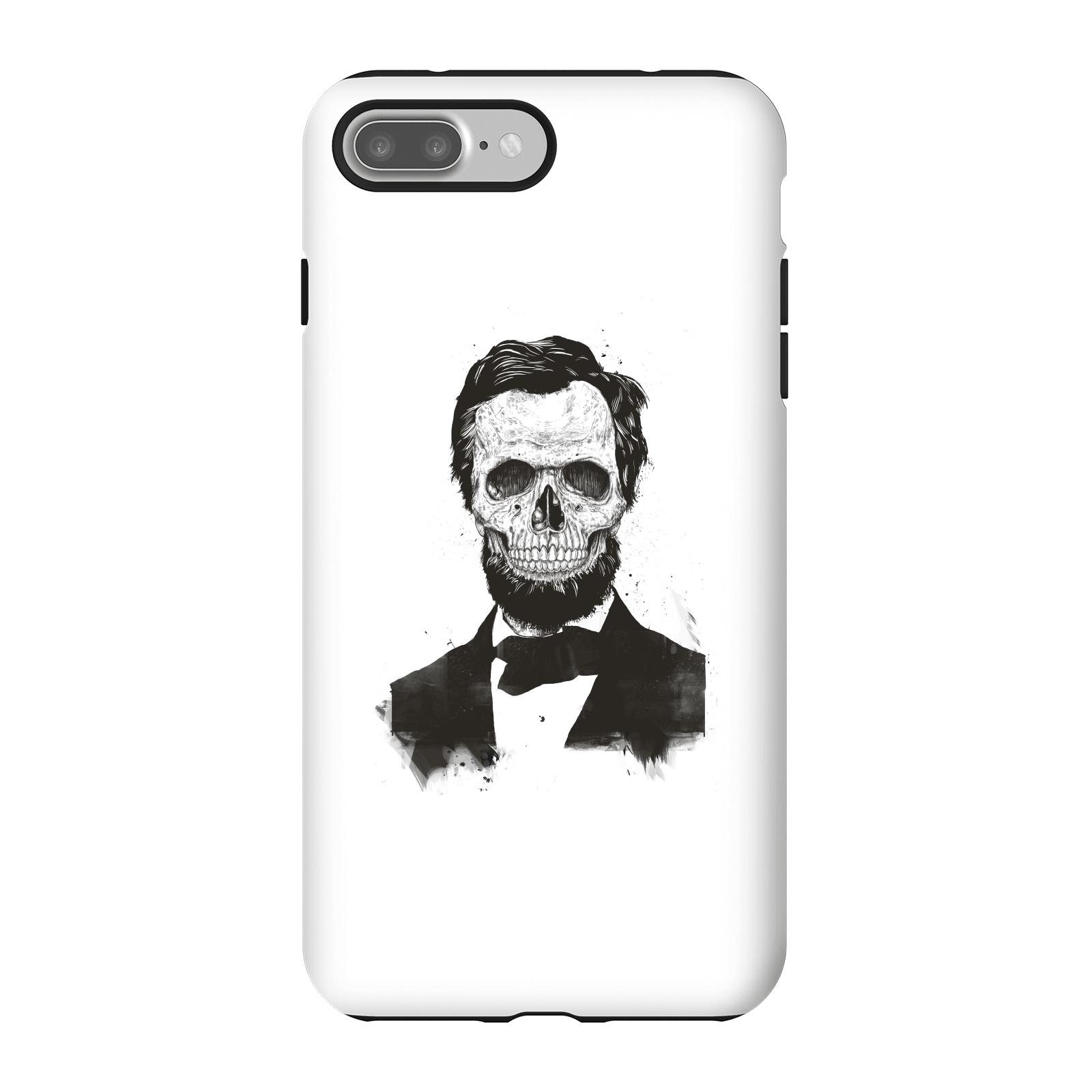 Balazs Solti Suited And Booted Skull Phone Case for iPhone and Android - iPhone 7 Plus - Tough Case - Gloss