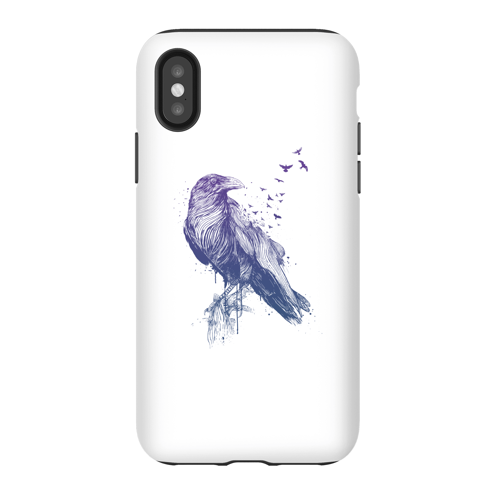 Balazs Solti Birds Flying Phone Case for iPhone and Android - iPhone X - Tough Case - Gloss
