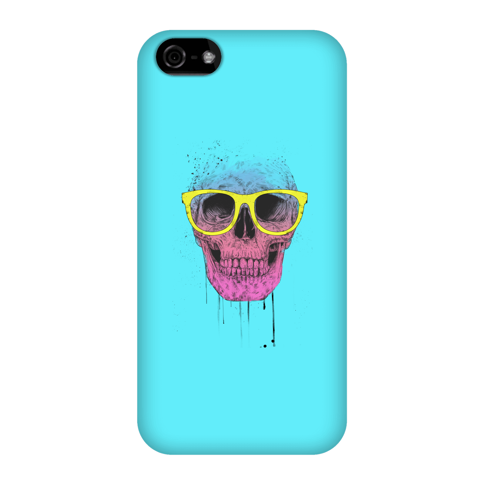Balazs Solti Skull And Glasses Phone Case for iPhone and Android - iPhone 5C - Snap Case - Matte