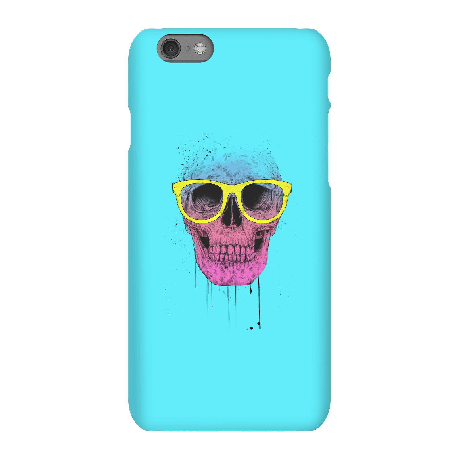 Balazs Solti Skull And Glasses Phone Case for iPhone and Android - iPhone 6S - Snap Case - Matte