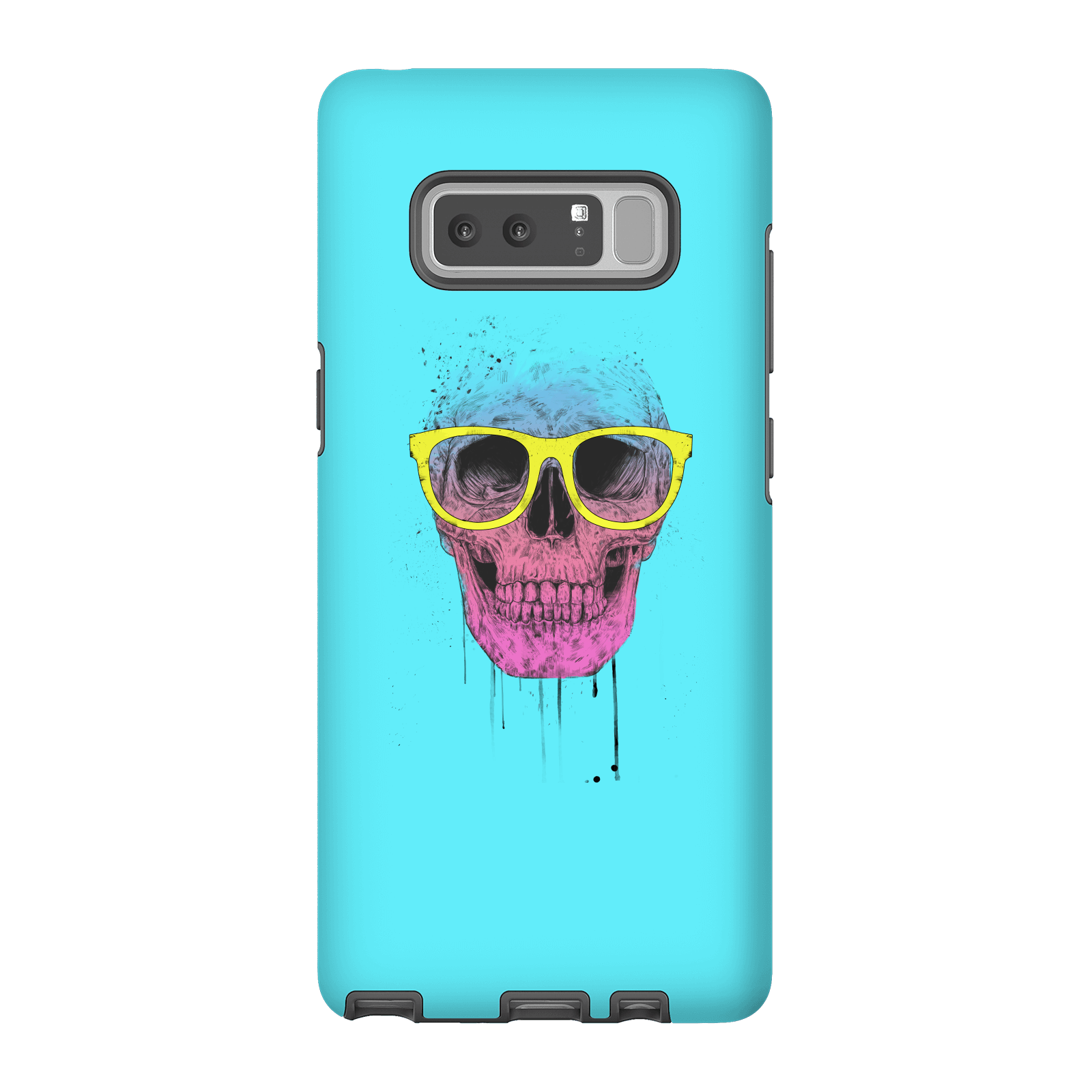Balazs Solti Skull And Glasses Phone Case for iPhone and Android - Samsung Note 8 - Tough Case - Matte