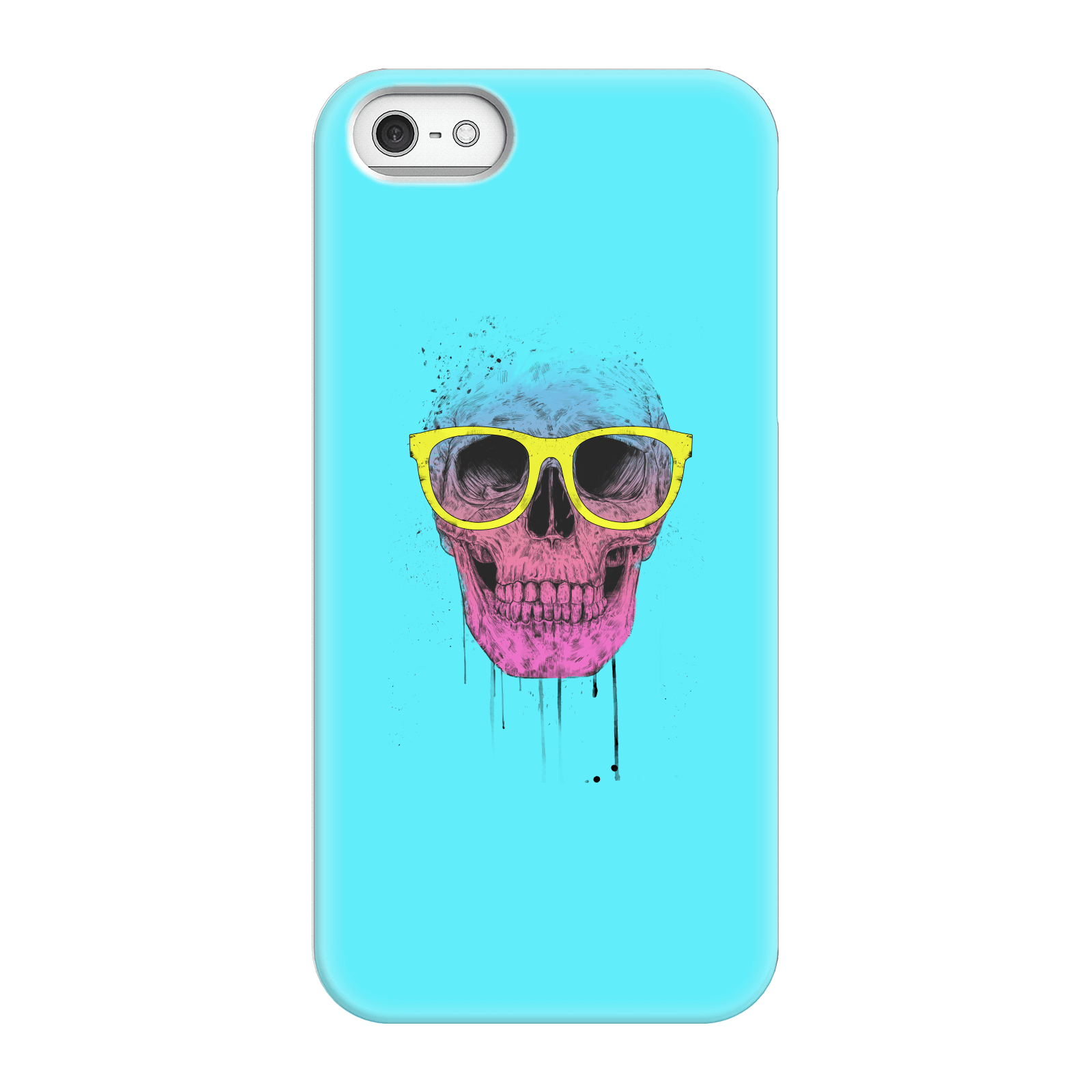 Balazs Solti Skull And Glasses Phone Case for iPhone and Android - iPhone 5/5s - Snap Case - Gloss