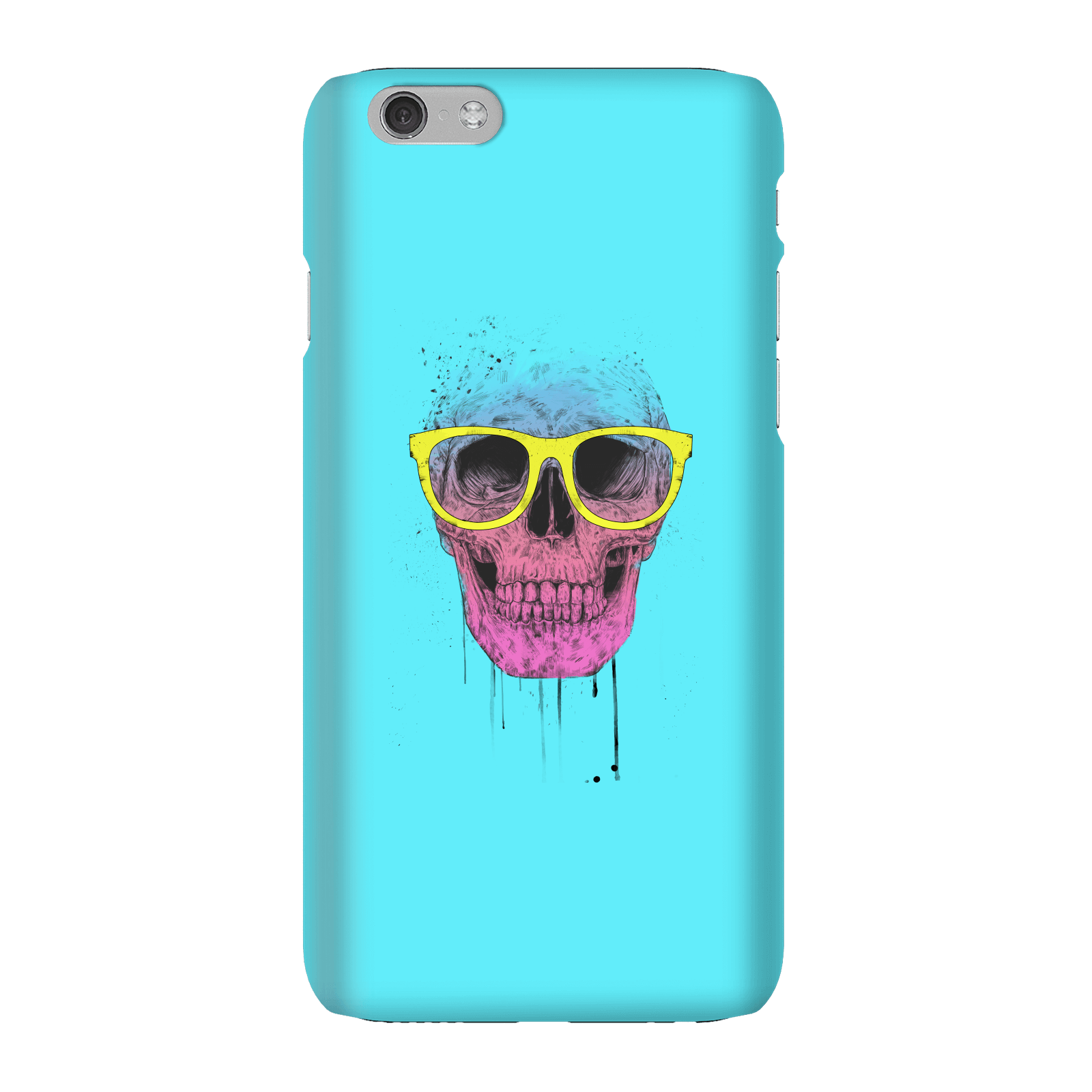 Balazs Solti Skull And Glasses Phone Case for iPhone and Android - iPhone 6 - Snap Case - Gloss
