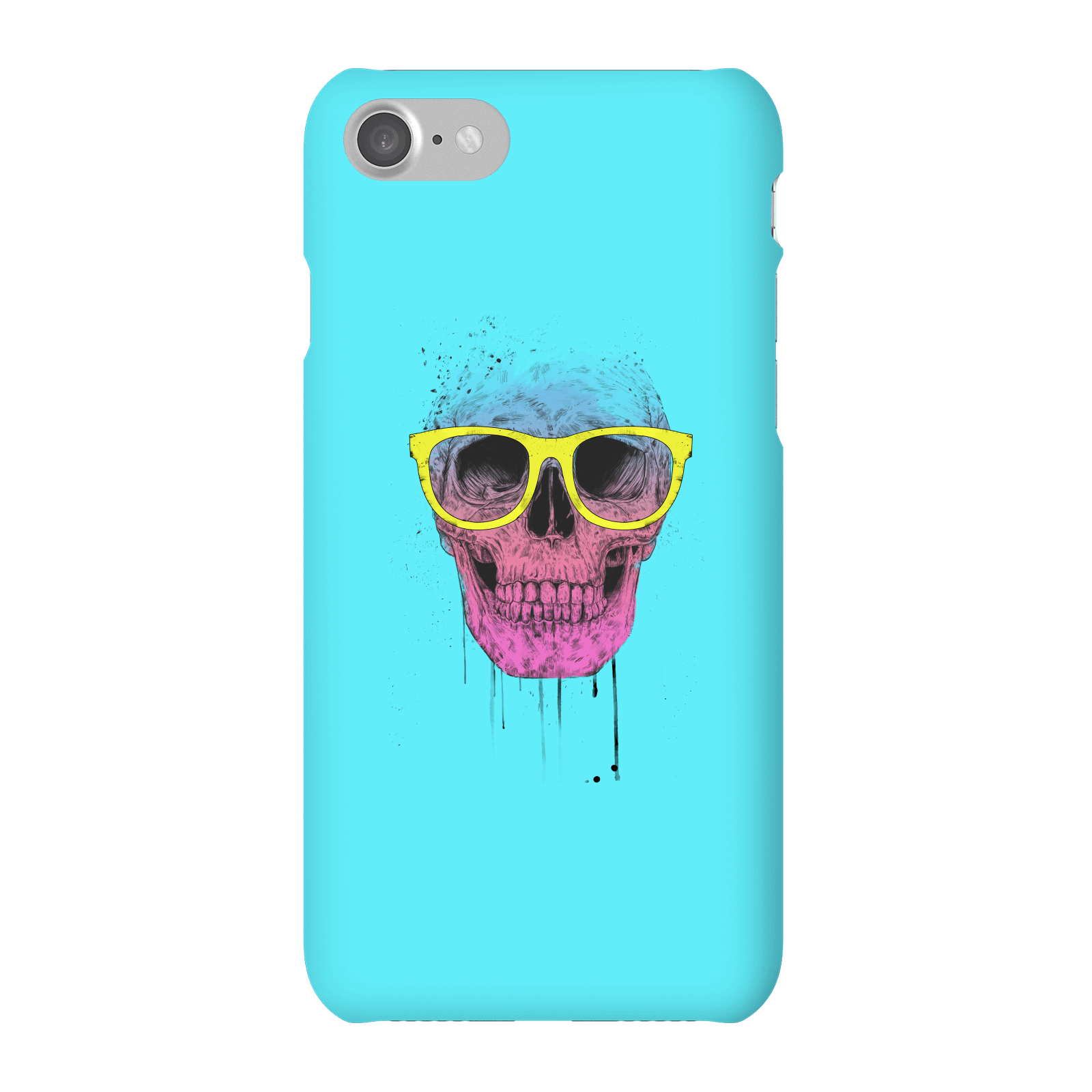 Balazs Solti Skull And Glasses Phone Case for iPhone and Android - iPhone 7 - Snap Case - Gloss