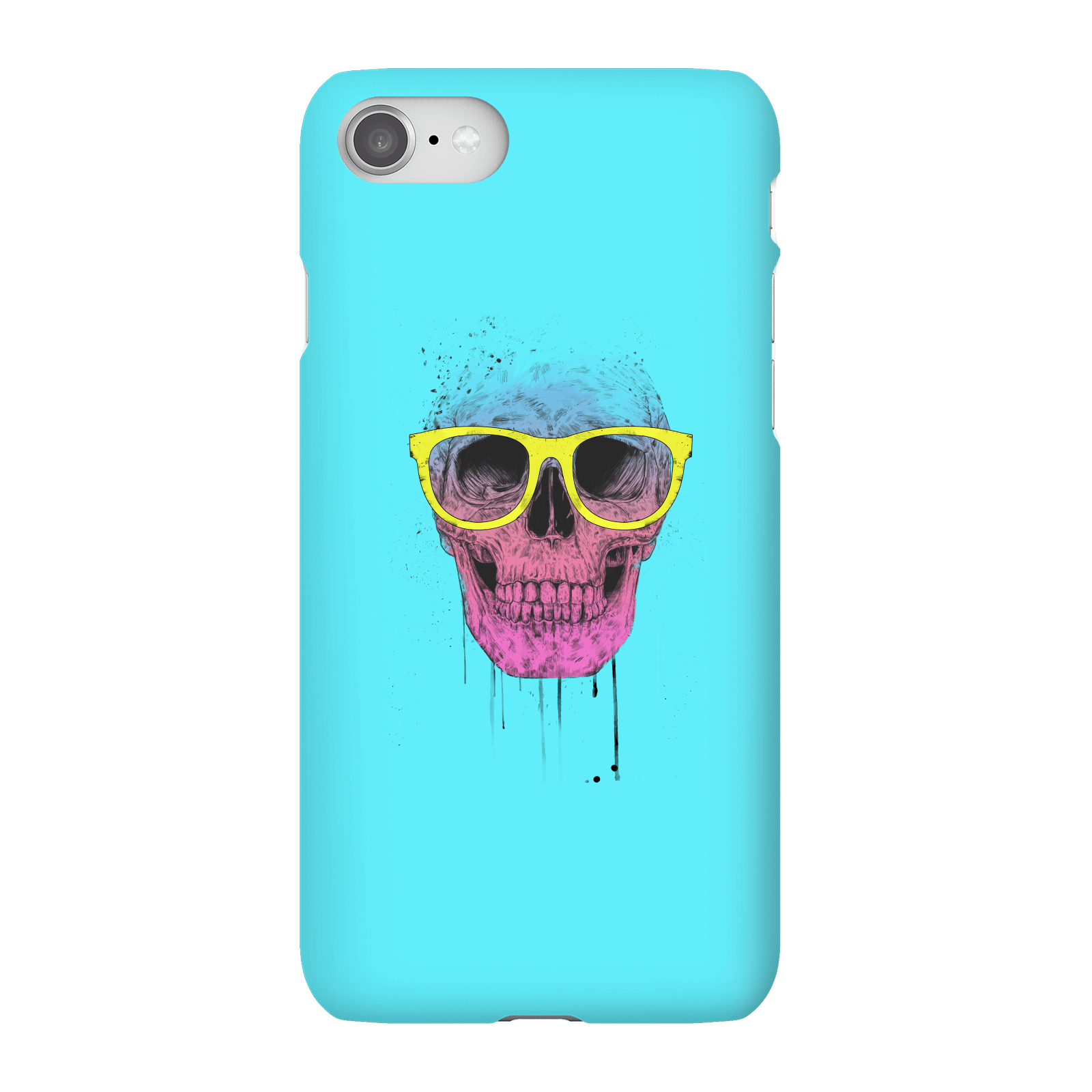 Balazs Solti Skull And Glasses Phone Case for iPhone and Android - iPhone 8 - Snap Case - Gloss