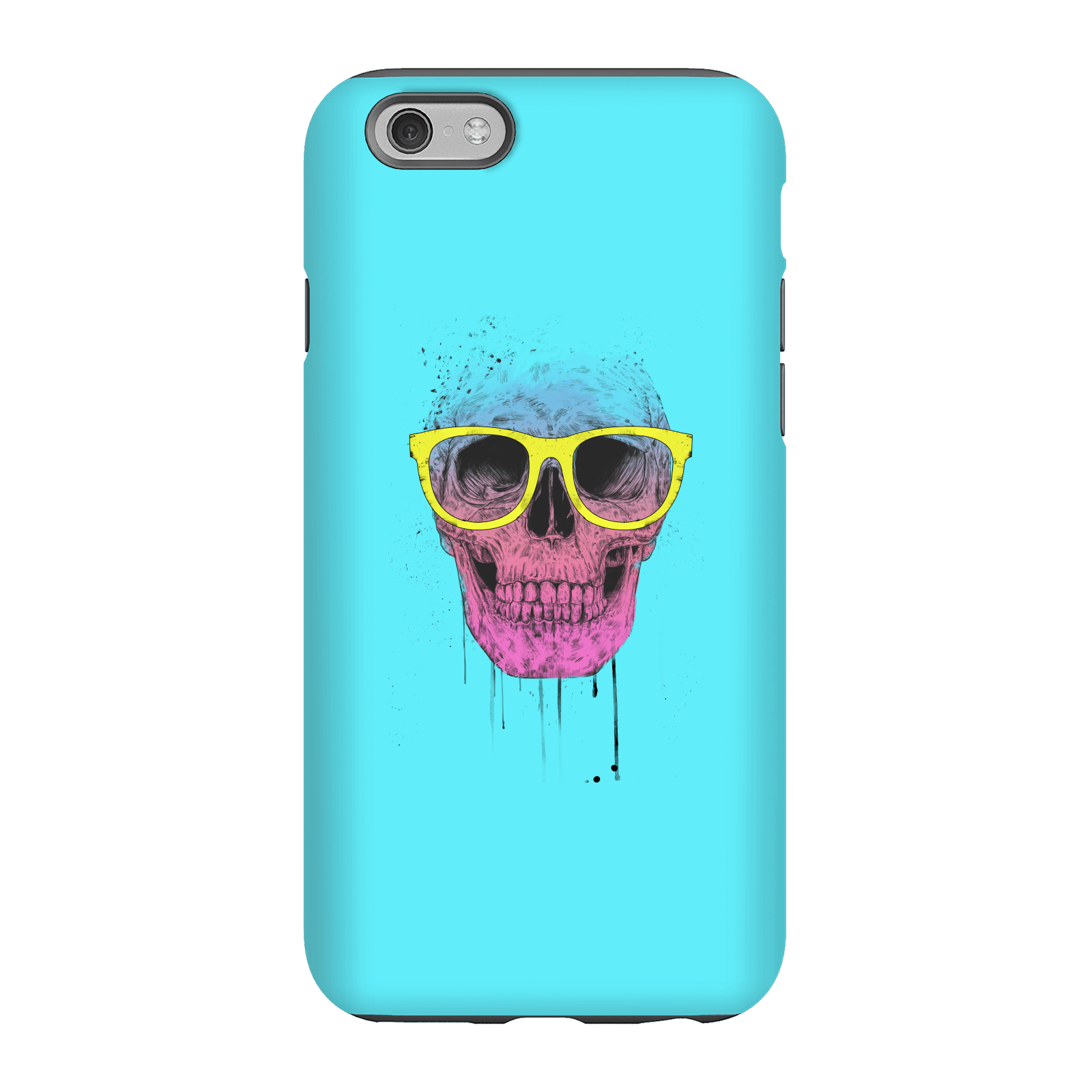 Balazs Solti Skull And Glasses Phone Case for iPhone and Android - iPhone 6S - Tough Case - Gloss