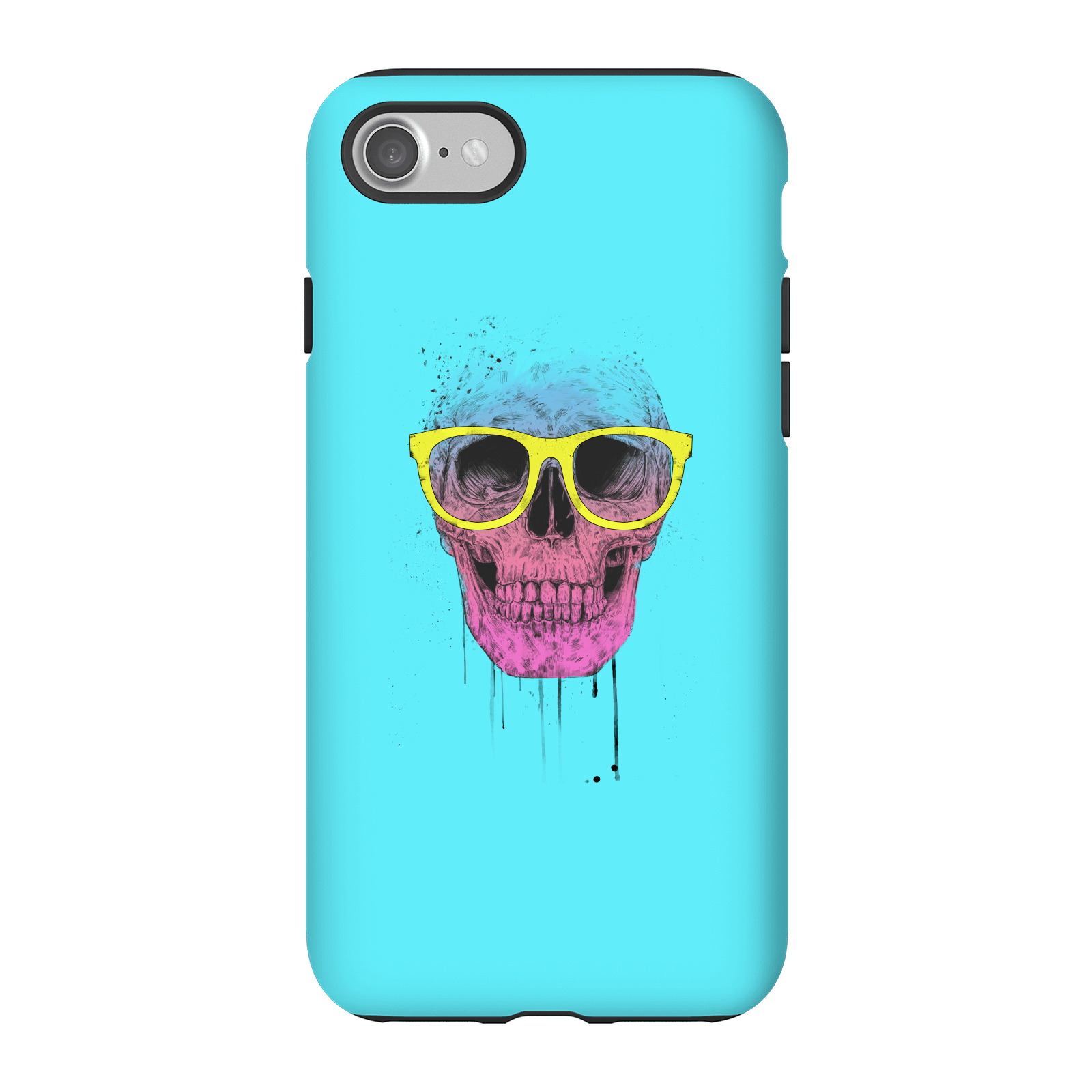 Balazs Solti Skull And Glasses Phone Case for iPhone and Android - iPhone 7 - Tough Case - Gloss