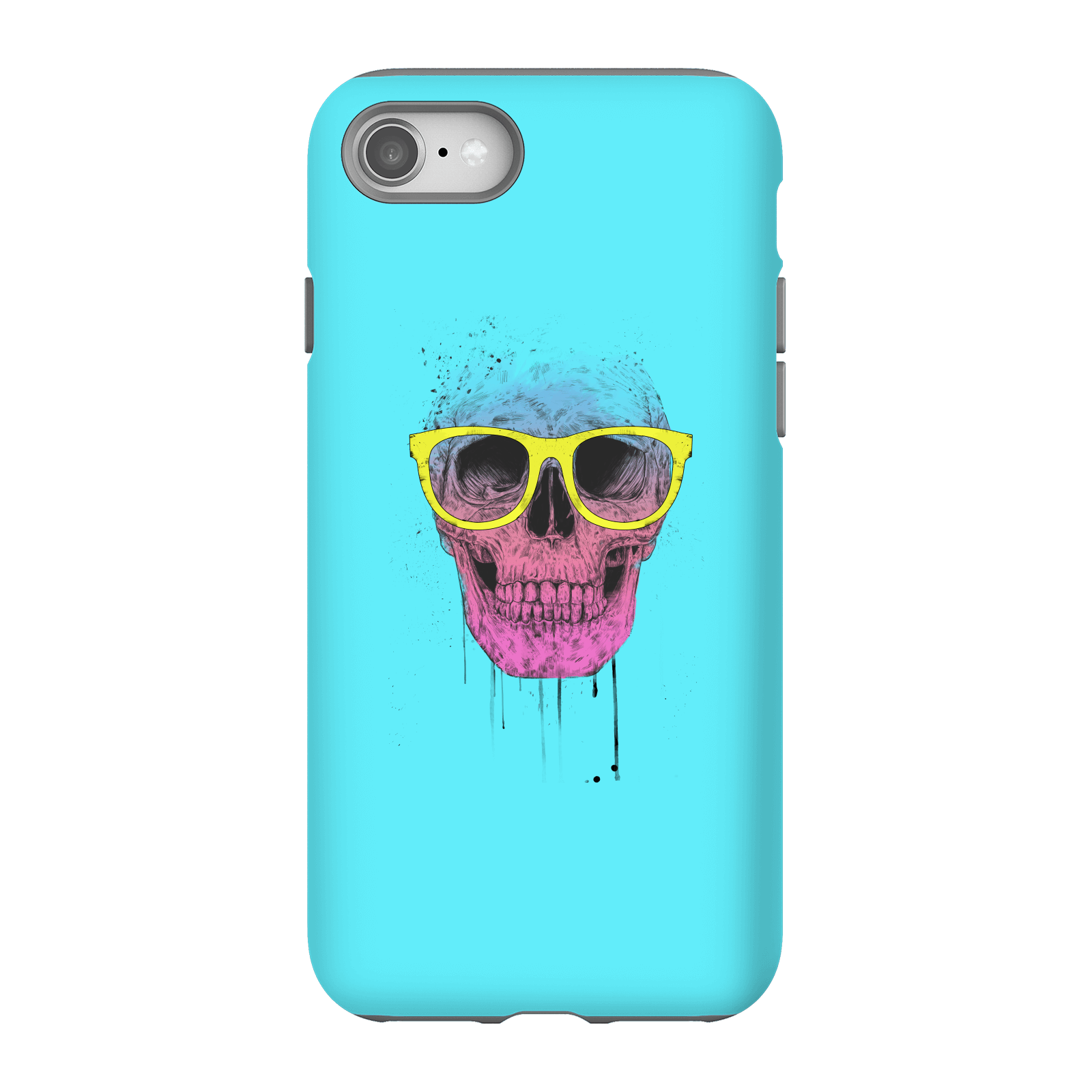 Balazs Solti Skull And Glasses Phone Case for iPhone and Android - iPhone 8 - Tough Case - Gloss