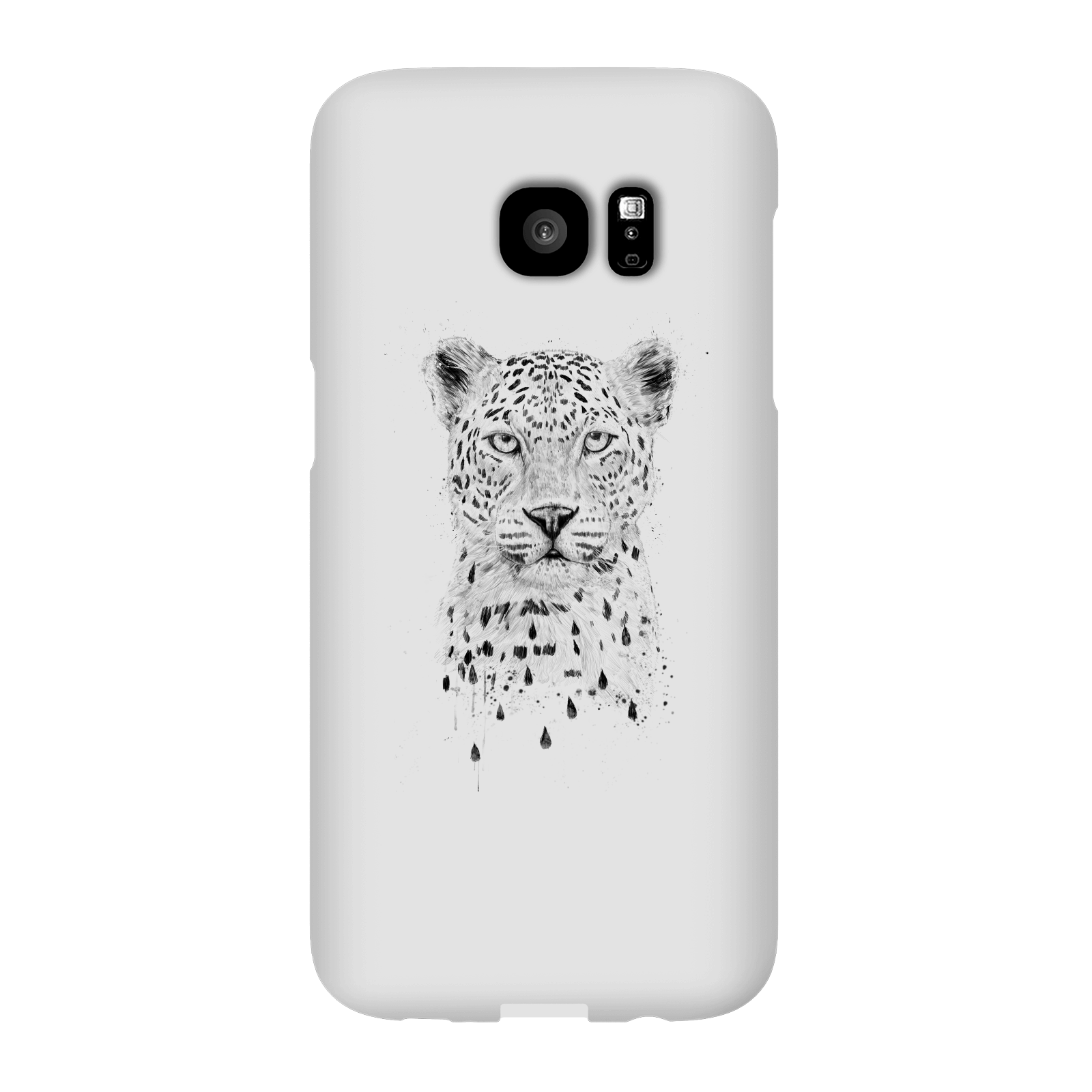 balazs solti leopard phone case for iphone and android - samsung s7 edge - snap case - matte
