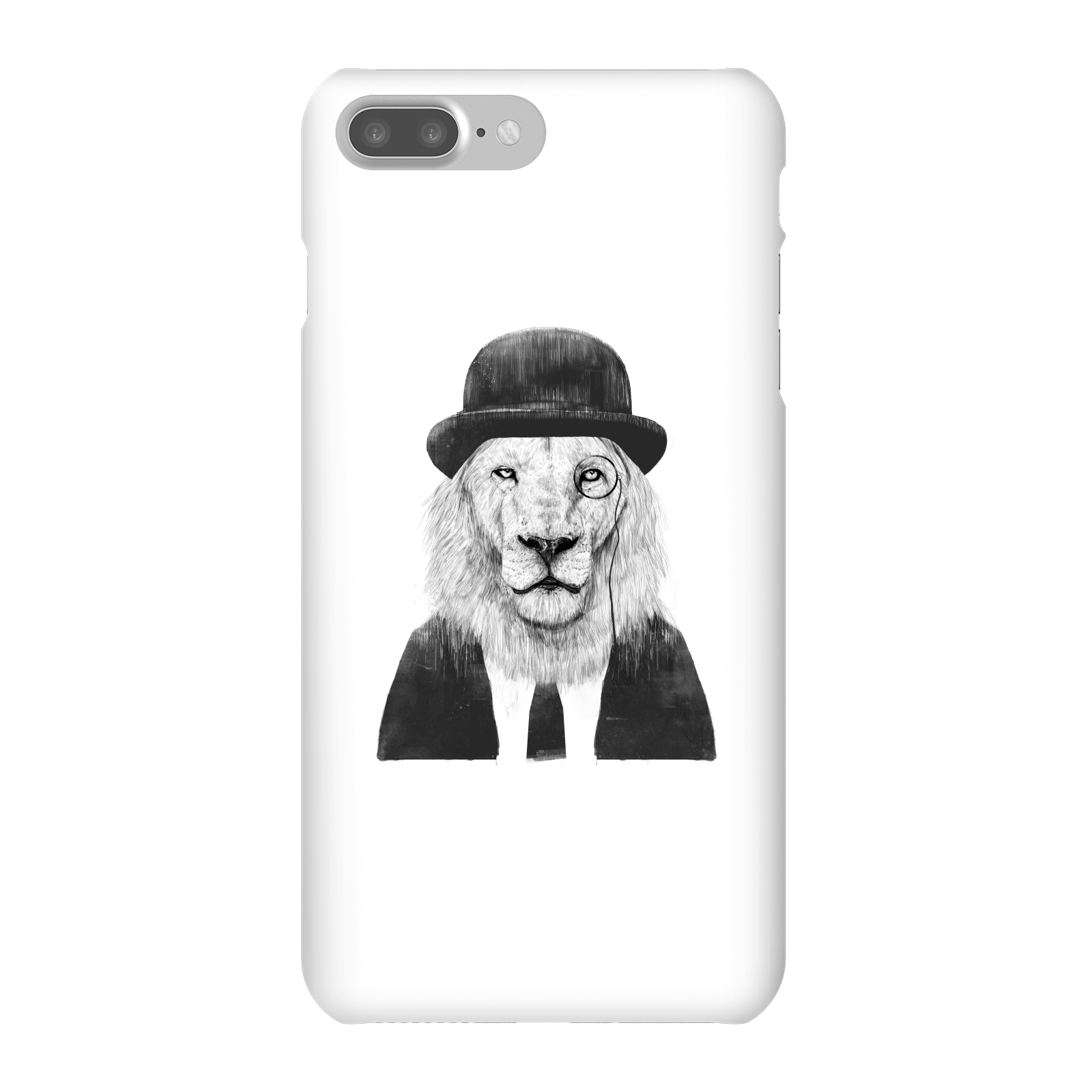 Balazs Solti Monocle Lion Phone Case for iPhone and Android - iPhone 7 Plus - Snap Case - Gloss