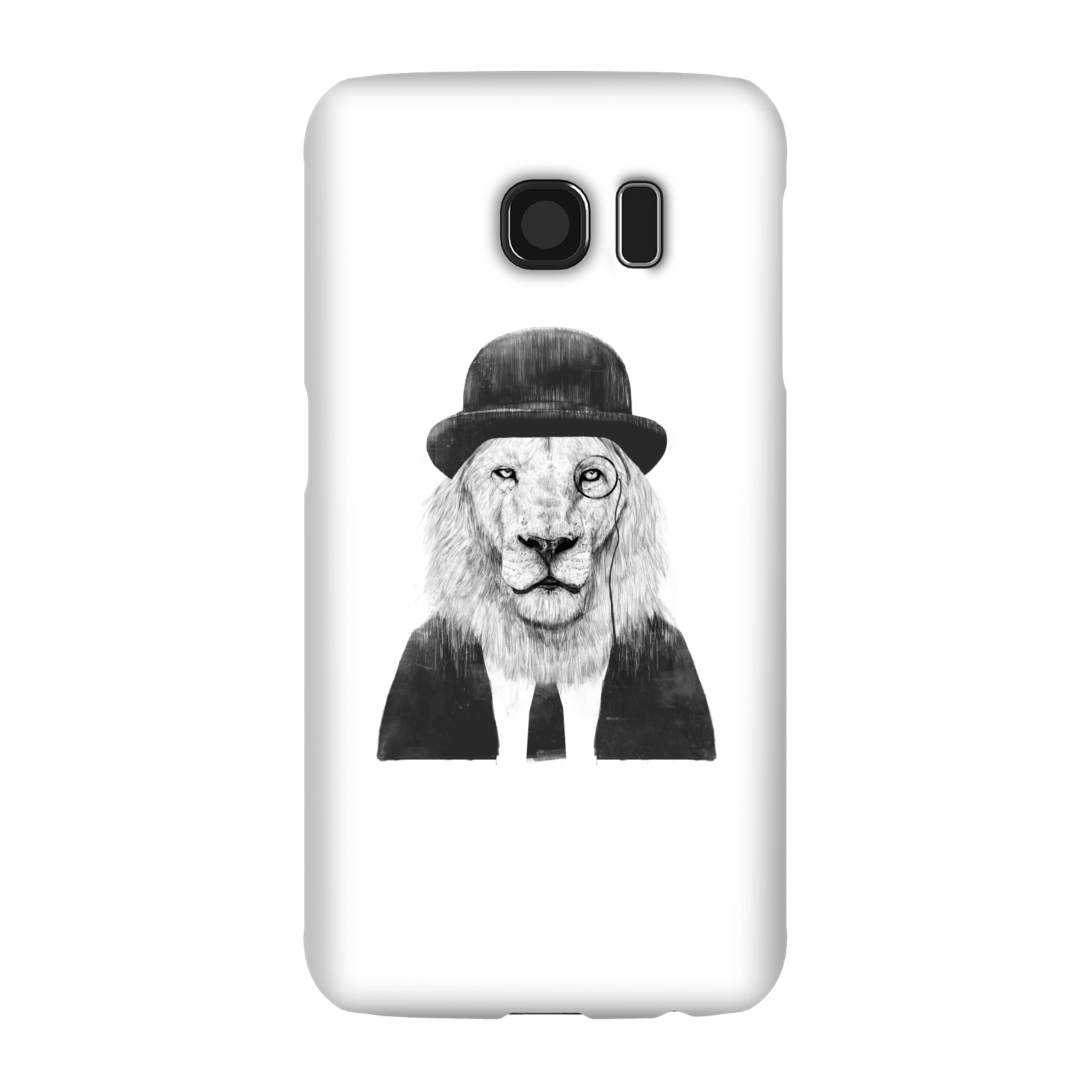 Balazs Solti Monocle Lion Phone Case for iPhone and Android - Samsung S6 - Snap Case - Gloss