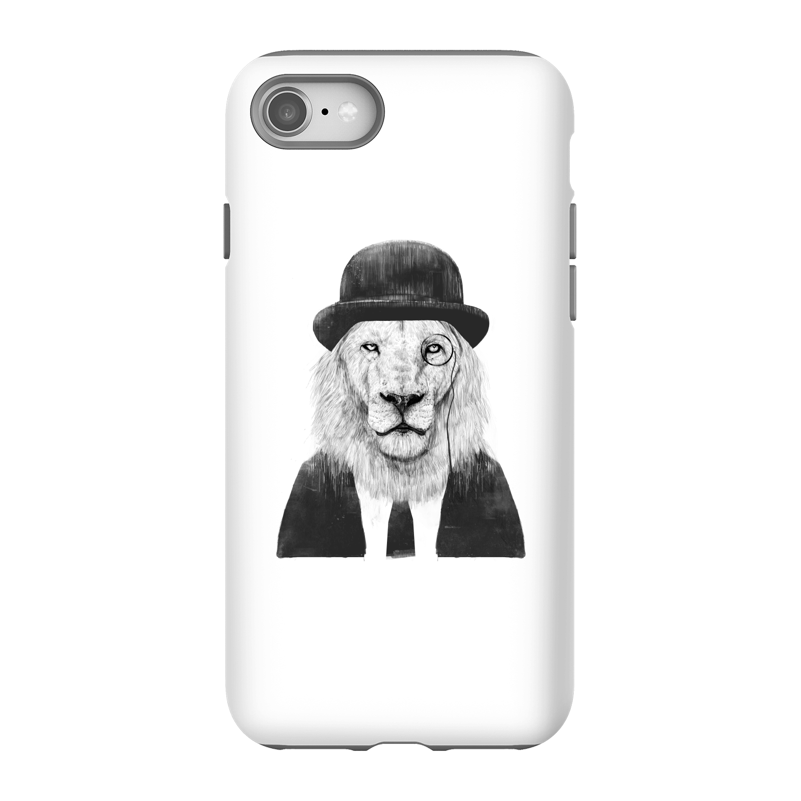 Balazs Solti Monocle Lion Phone Case for iPhone and Android - iPhone 8 - Tough Case - Gloss
