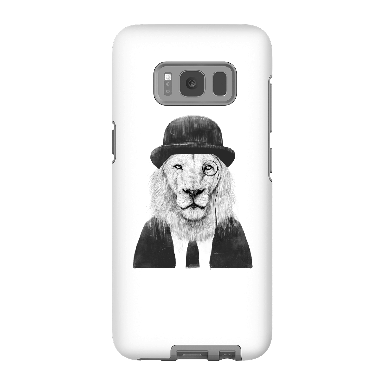 Balazs Solti Monocle Lion Phone Case for iPhone and Android - Samsung S8 - Tough Case - Gloss