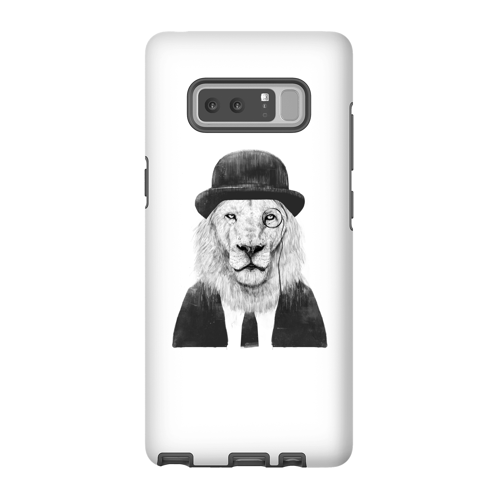Balazs Solti Monocle Lion Phone Case for iPhone and Android - Samsung Note 8 - Tough Case - Gloss