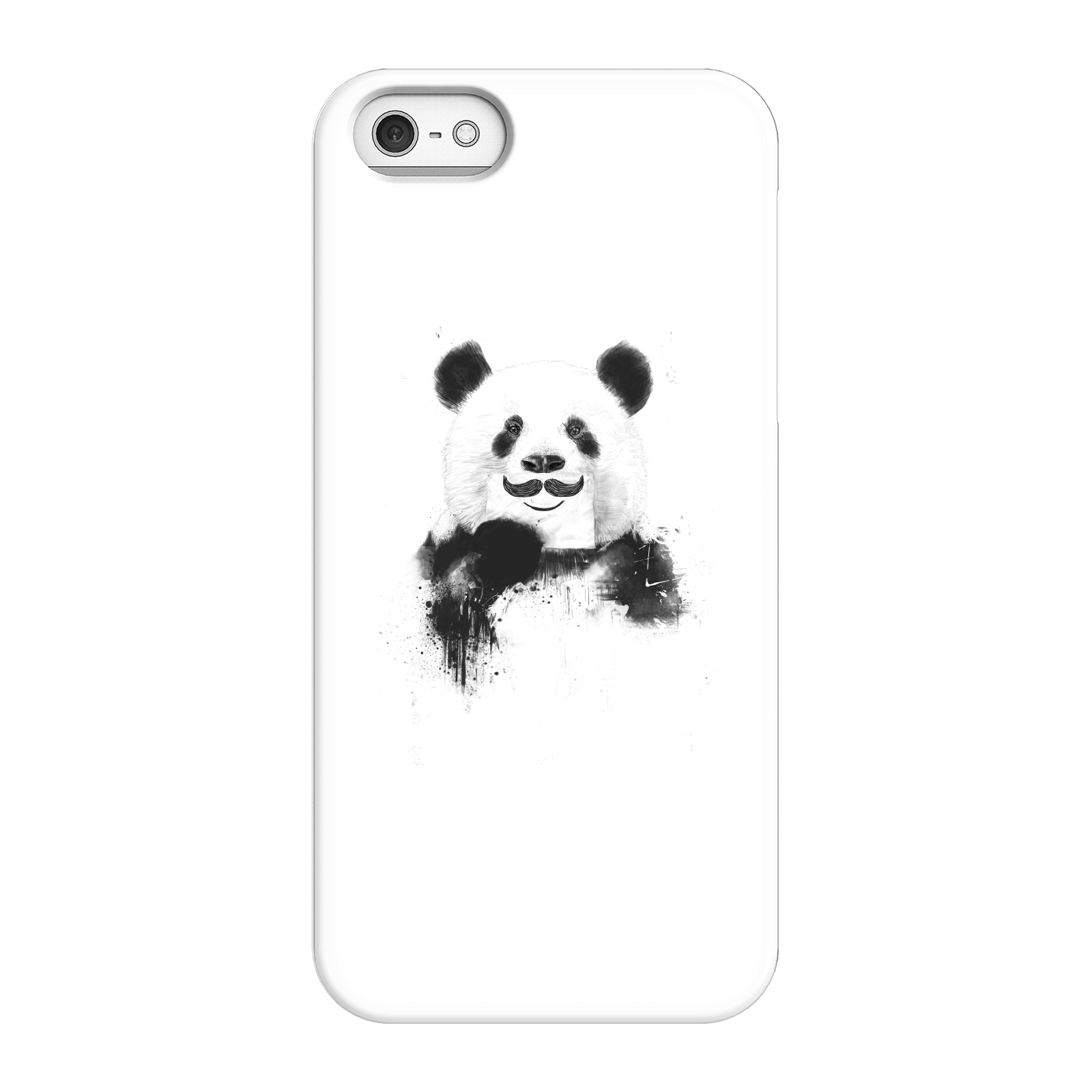 Balazs Solti Moustache And Panda Phone Case for iPhone and Android - iPhone 5/5s - Snap Case - Matte
