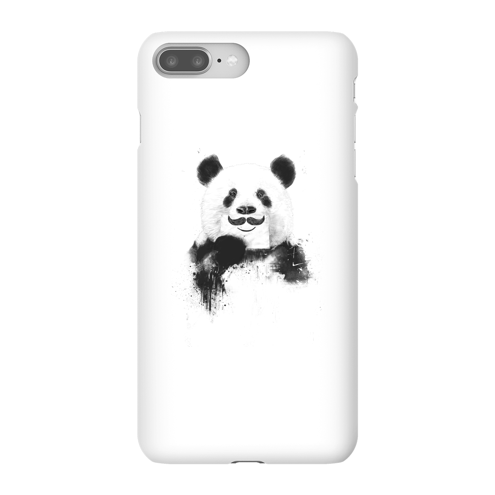 Balazs Solti Moustache And Panda Phone Case for iPhone and Android - iPhone 8 Plus - Snap Case - Matte