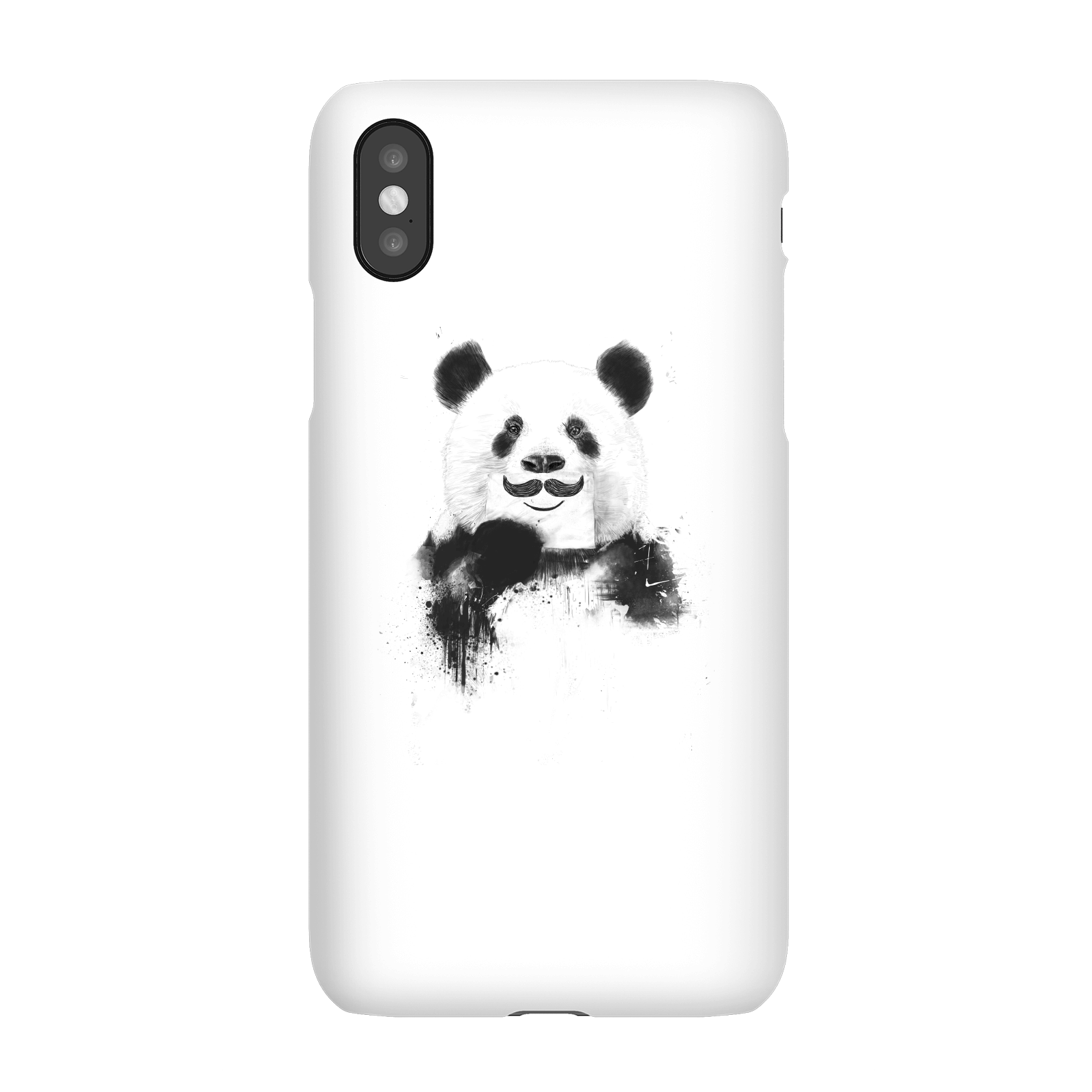 Balazs Solti Moustache And Panda Phone Case for iPhone and Android - iPhone X - Snap Case - Matte