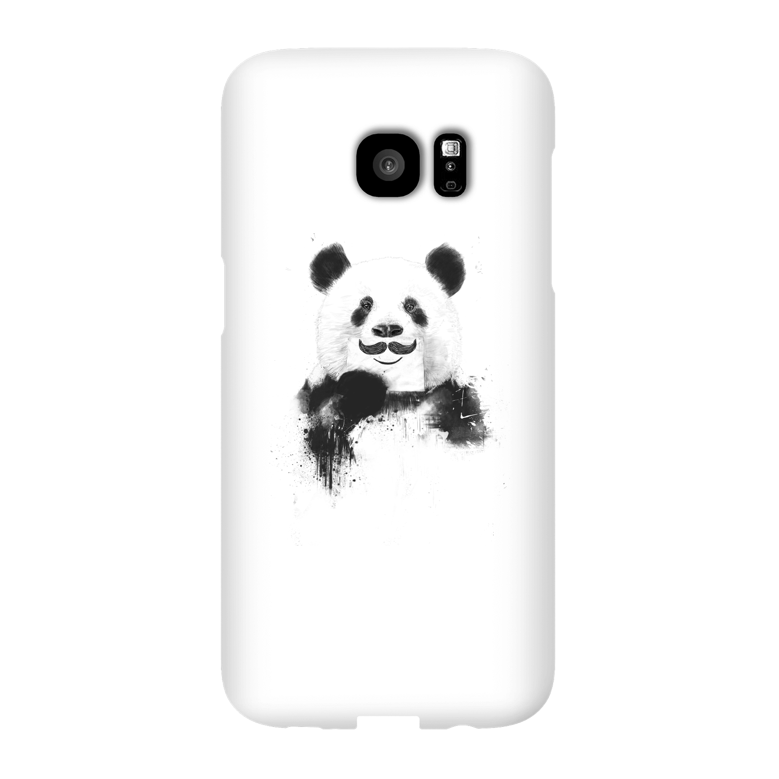 Balazs Solti Moustache And Panda Phone Case for iPhone and Android - Samsung S7 Edge - Snap Case - Gloss