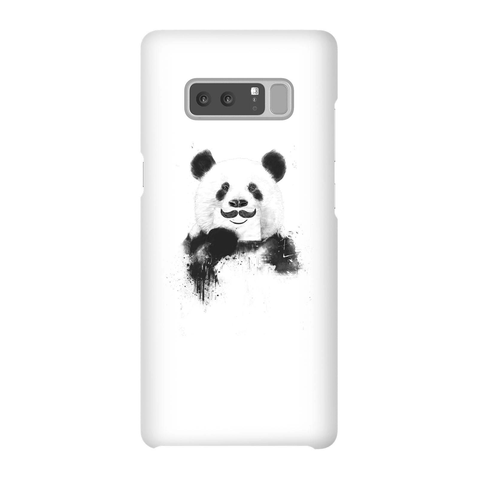 Balazs Solti Moustache And Panda Phone Case for iPhone and Android - Samsung Note 8 - Snap Case - Gloss