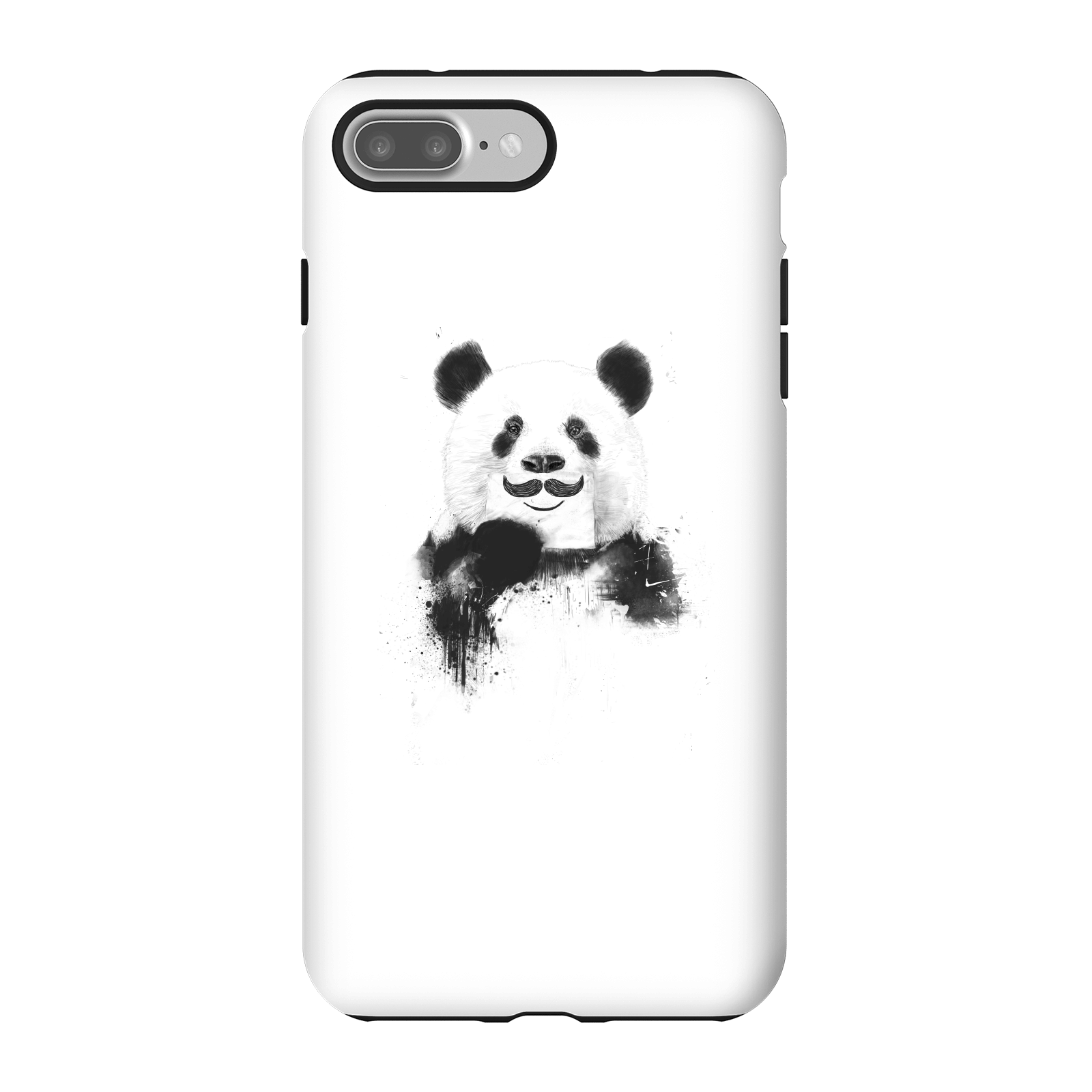 Balazs Solti Moustache And Panda Phone Case for iPhone and Android - iPhone 7 Plus - Tough Case - Gloss