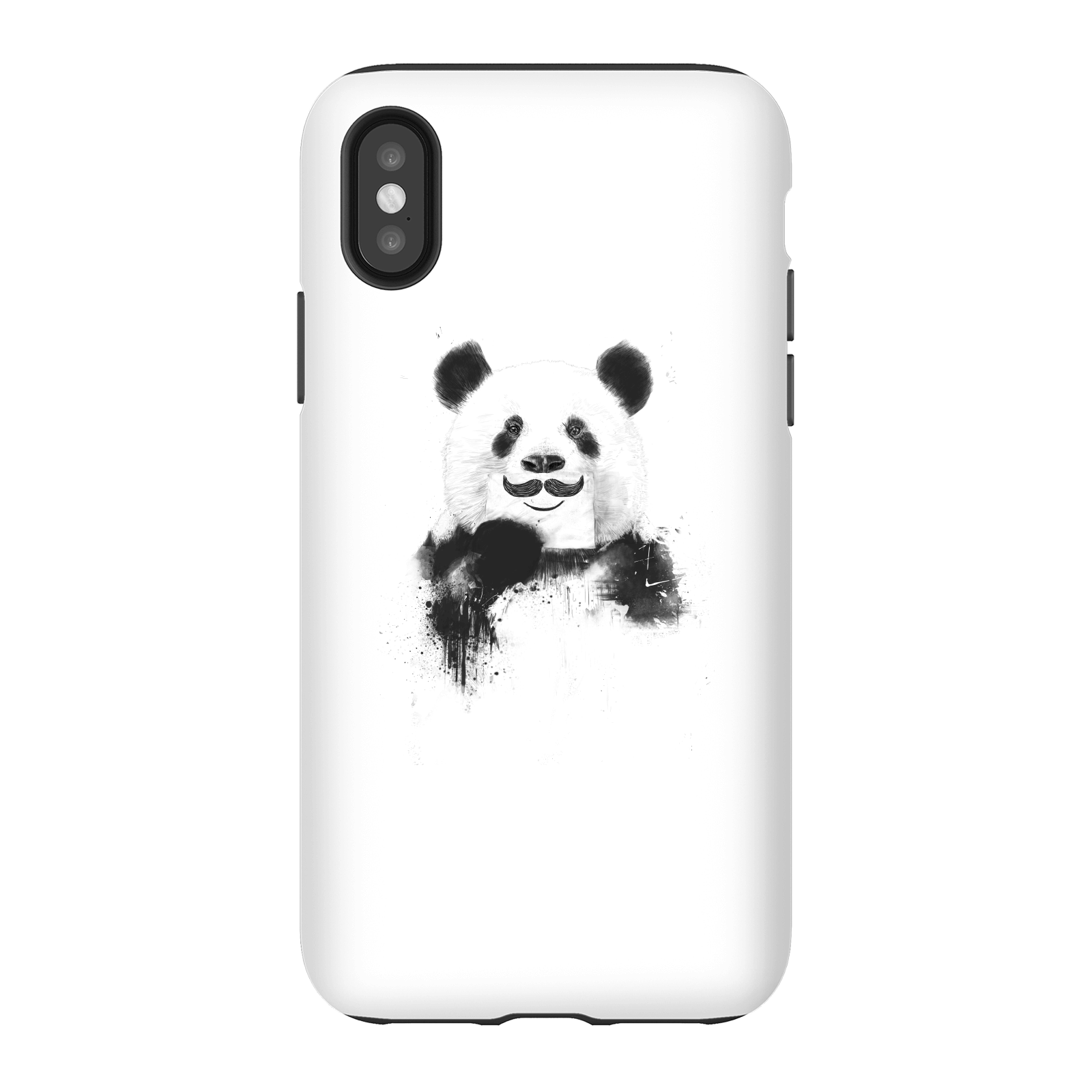 Balazs Solti Moustache And Panda Phone Case for iPhone and Android - iPhone X - Tough Case - Gloss