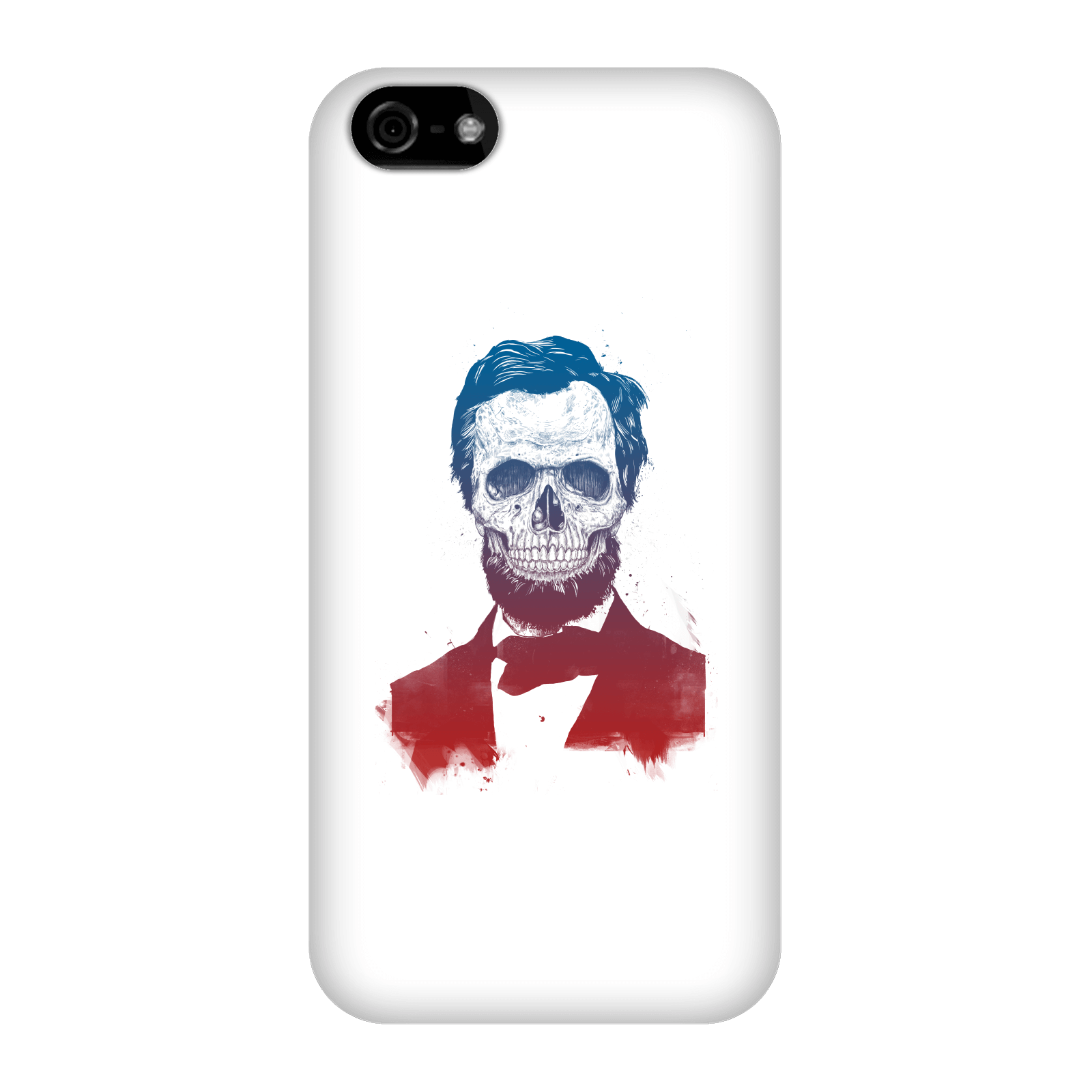 Balazs Solti Suited And Booted Skull Phone Case for iPhone and Android - iPhone 5C - Snap Case - Matte